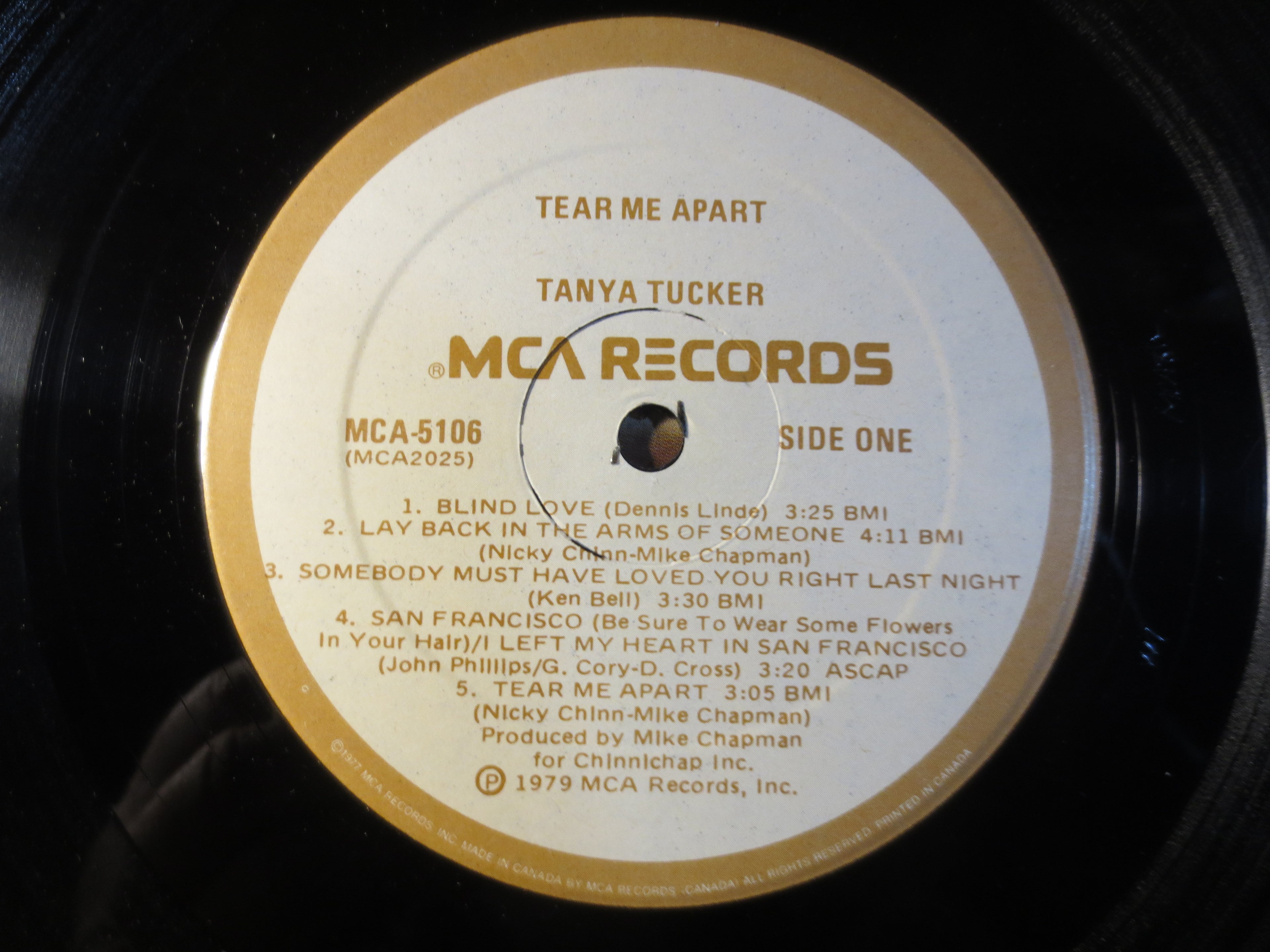 Tanya Tucker – Tear Me Apart (1979) Vinyl LP