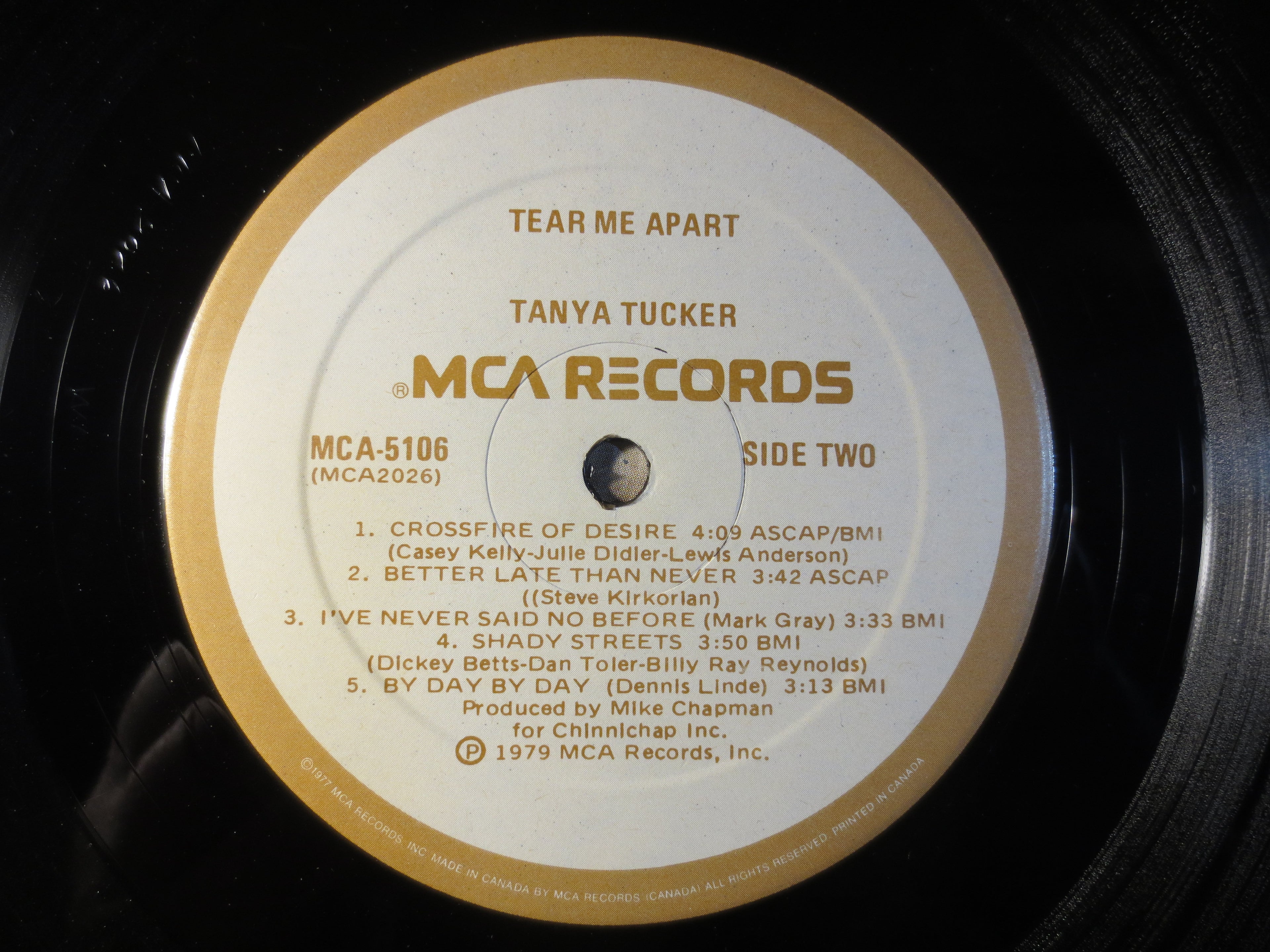 Tanya Tucker – Tear Me Apart (1979) Vinyl LP