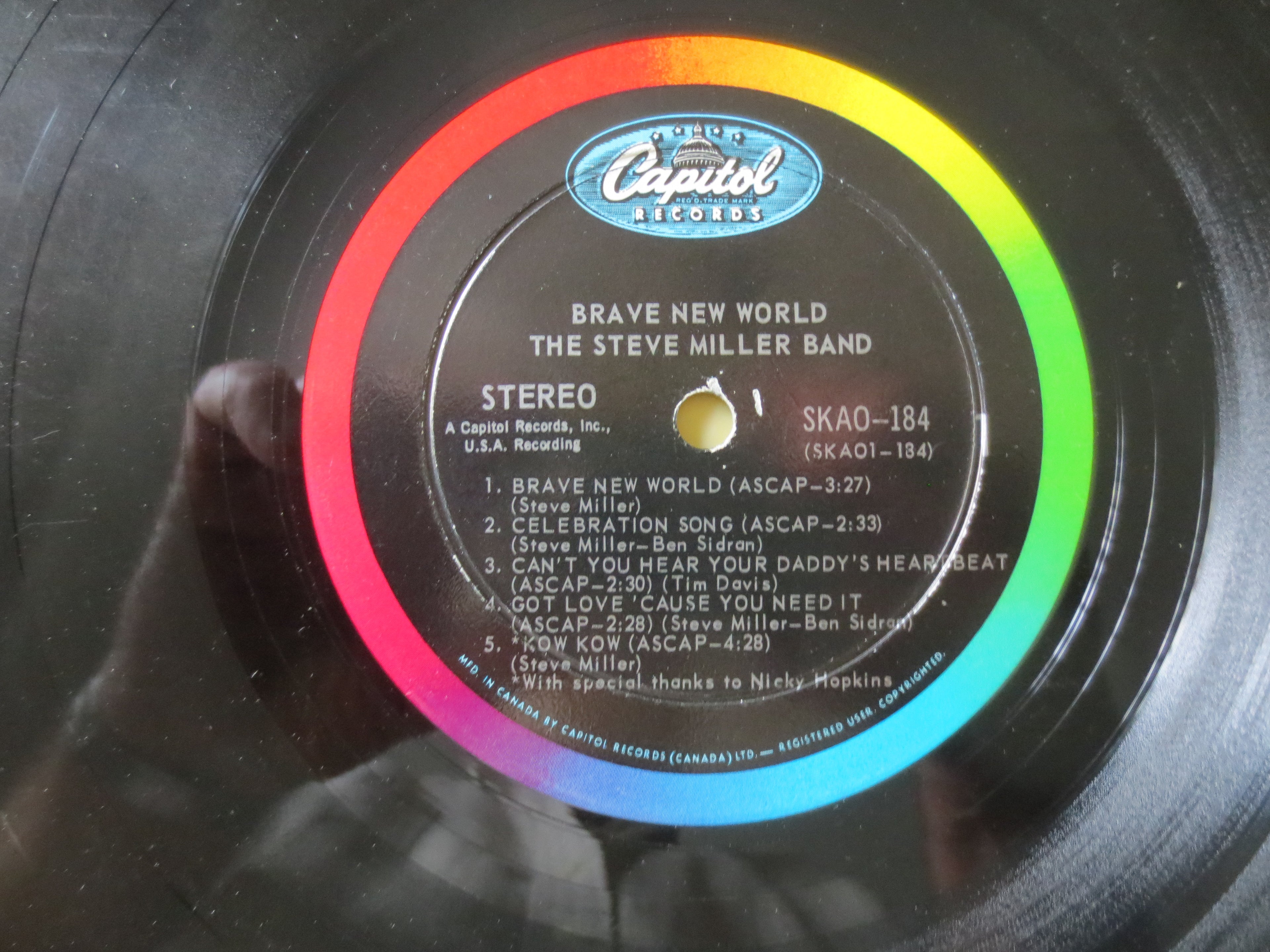 Steve Miller Band – Brave New World (1969) Vinyl LP