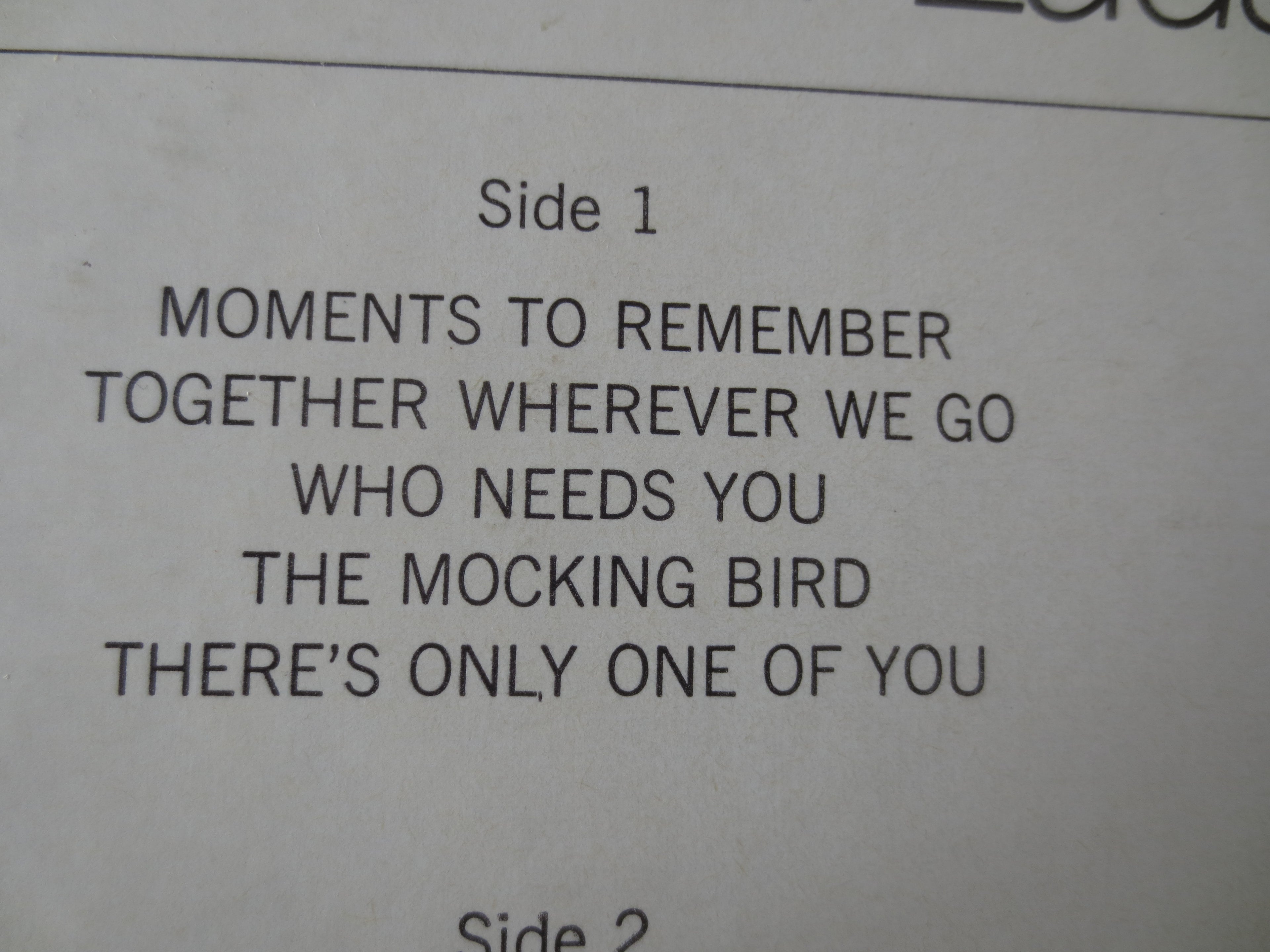 The Four Lads – Moments to Remember (1969) Vinyl LP
