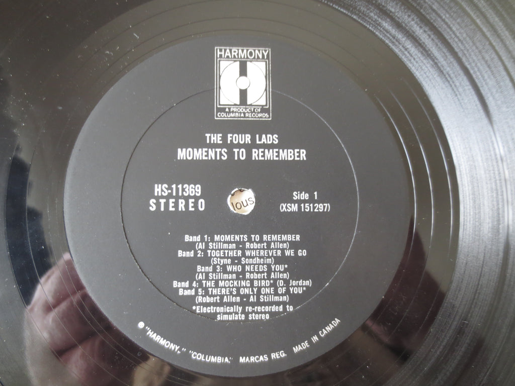 The Four Lads – Moments to Remember (1969) Vinyl LP