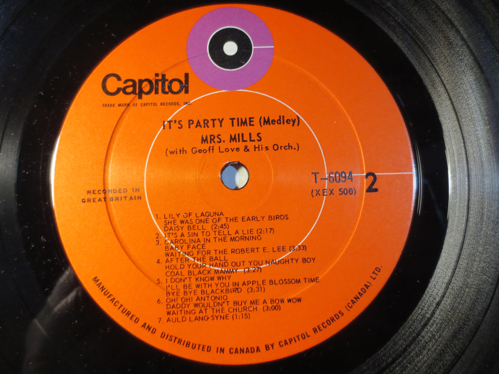 Mrs. Mills – It's Party Time (1964) Vinyl LP