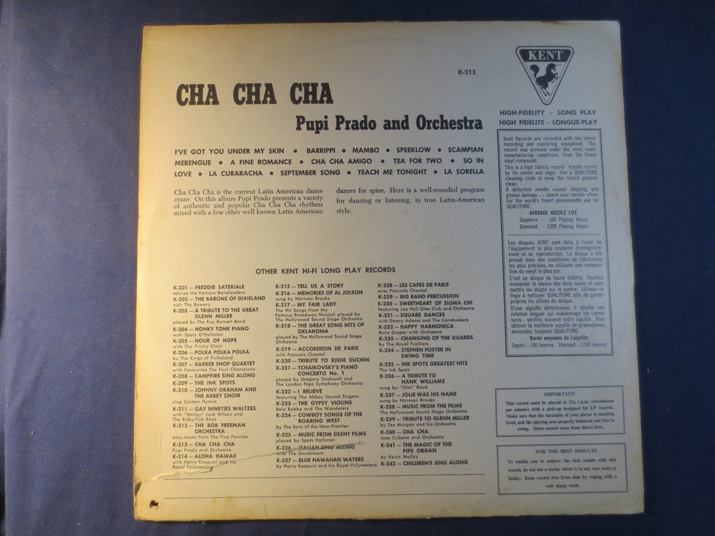 Pupi Prado – Cha Cha Cha for Swingin' Partners (1961) Vinyl LP