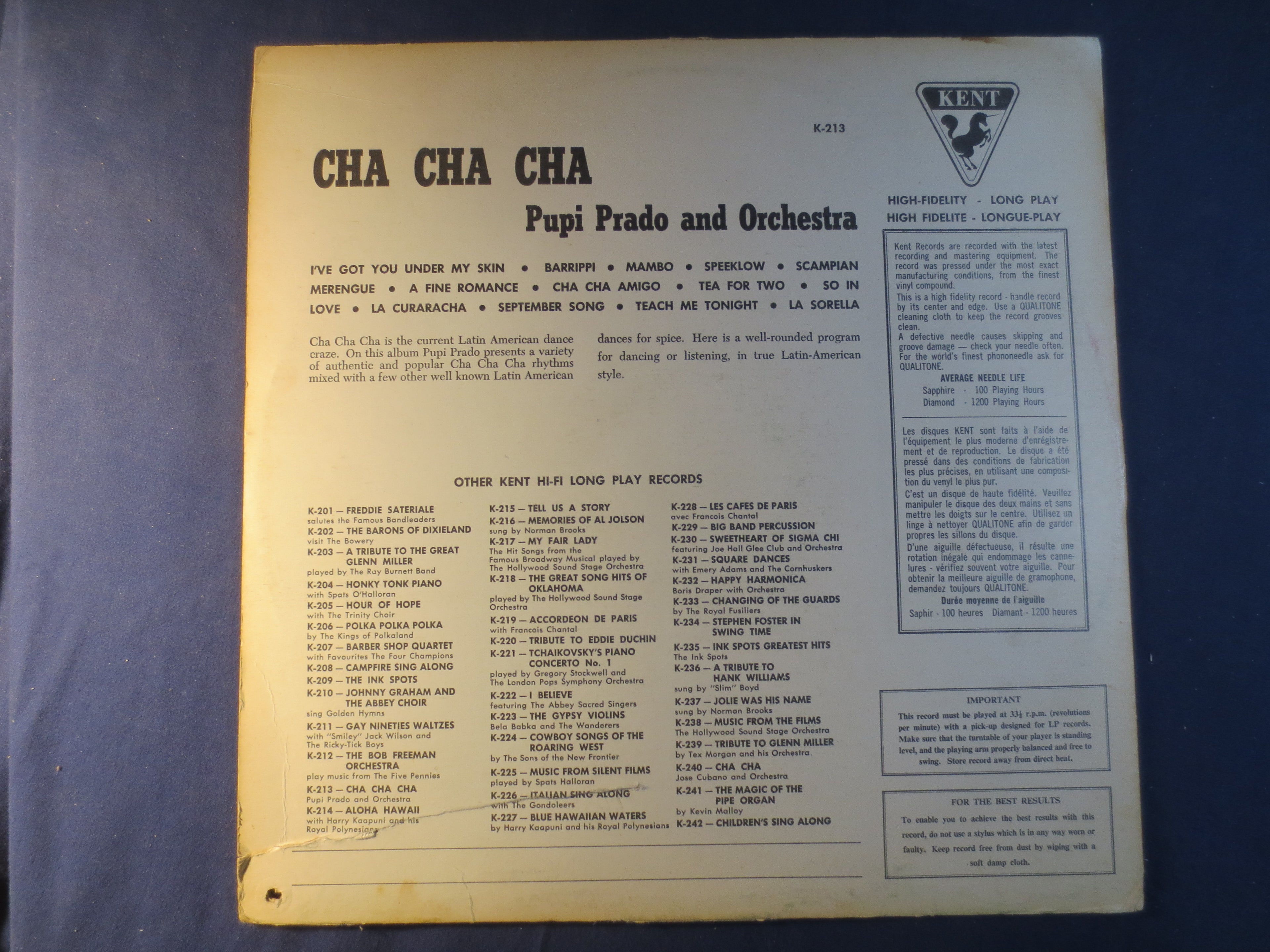 Pupi Prado – Cha Cha Cha for Swingin' Partners (1961) [Vinyl LP]