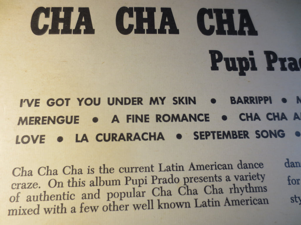 Pupi Prado – Cha Cha Cha for Swingin' Partners (1961) Vinyl LP