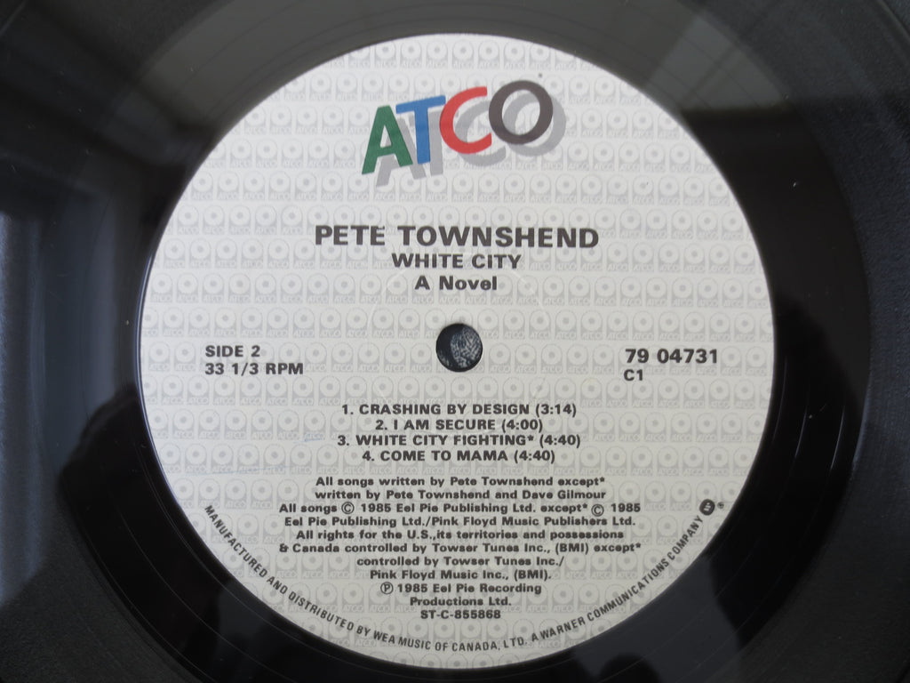 Pete Townshend – White City: A Novel (1985) Vinyl LP