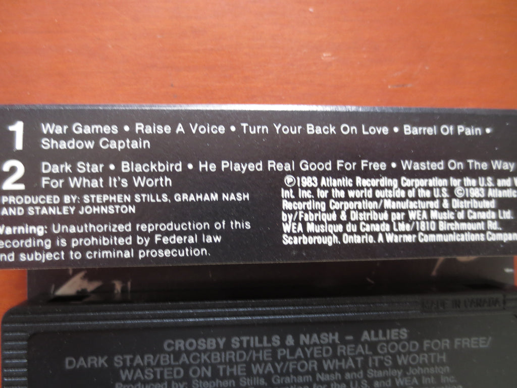 Crosby, Stills & Nash – Allies (1983) Cassette