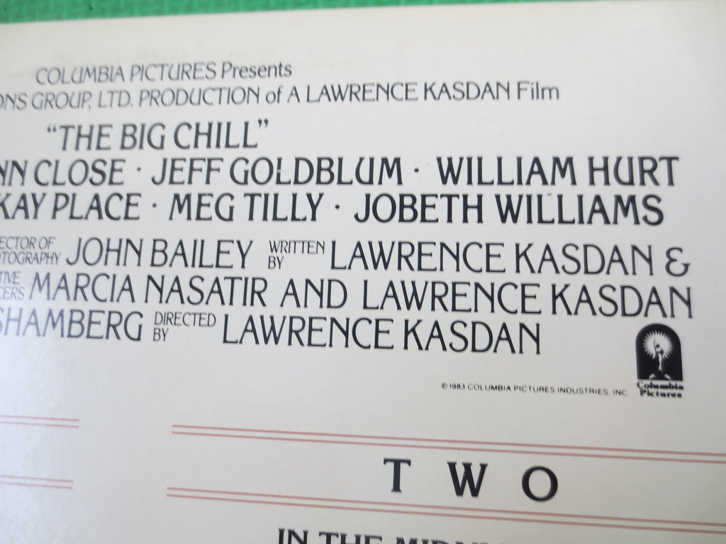 The BIG CHILL, Soundtrack LP, Motown, Marvin Gaye, 1983 Vintage Record