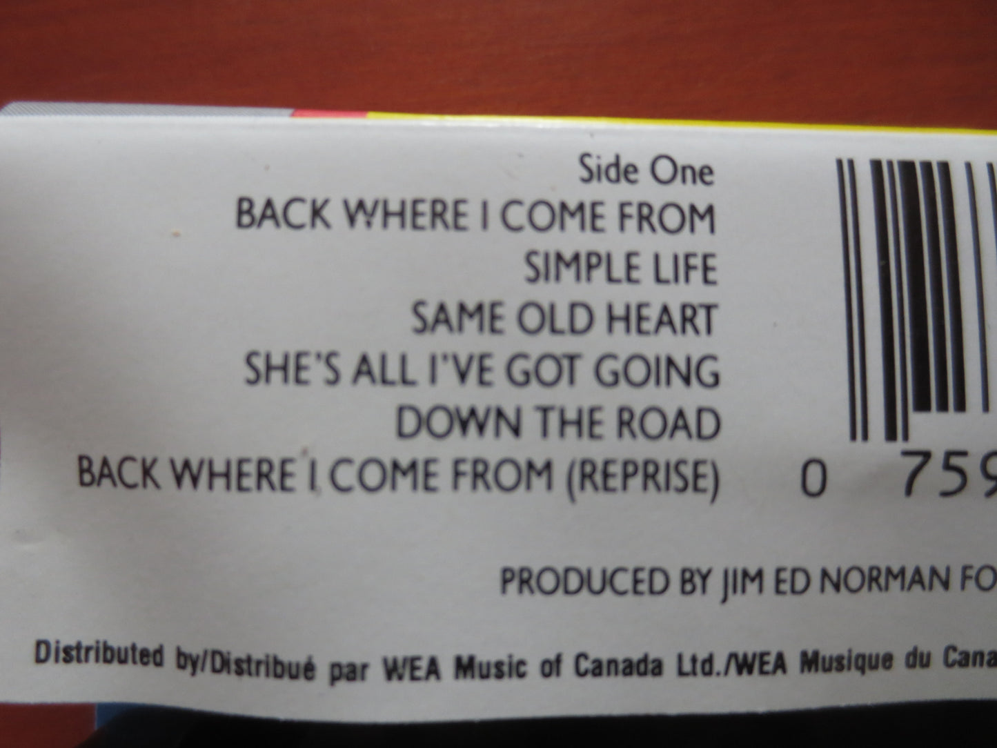 MAC McANALLY, Simple LIFE, Mac McAnally Lp, Country Tape, Tape Cassette, Country Cassette, Pop Cassette, 1990 Cassette