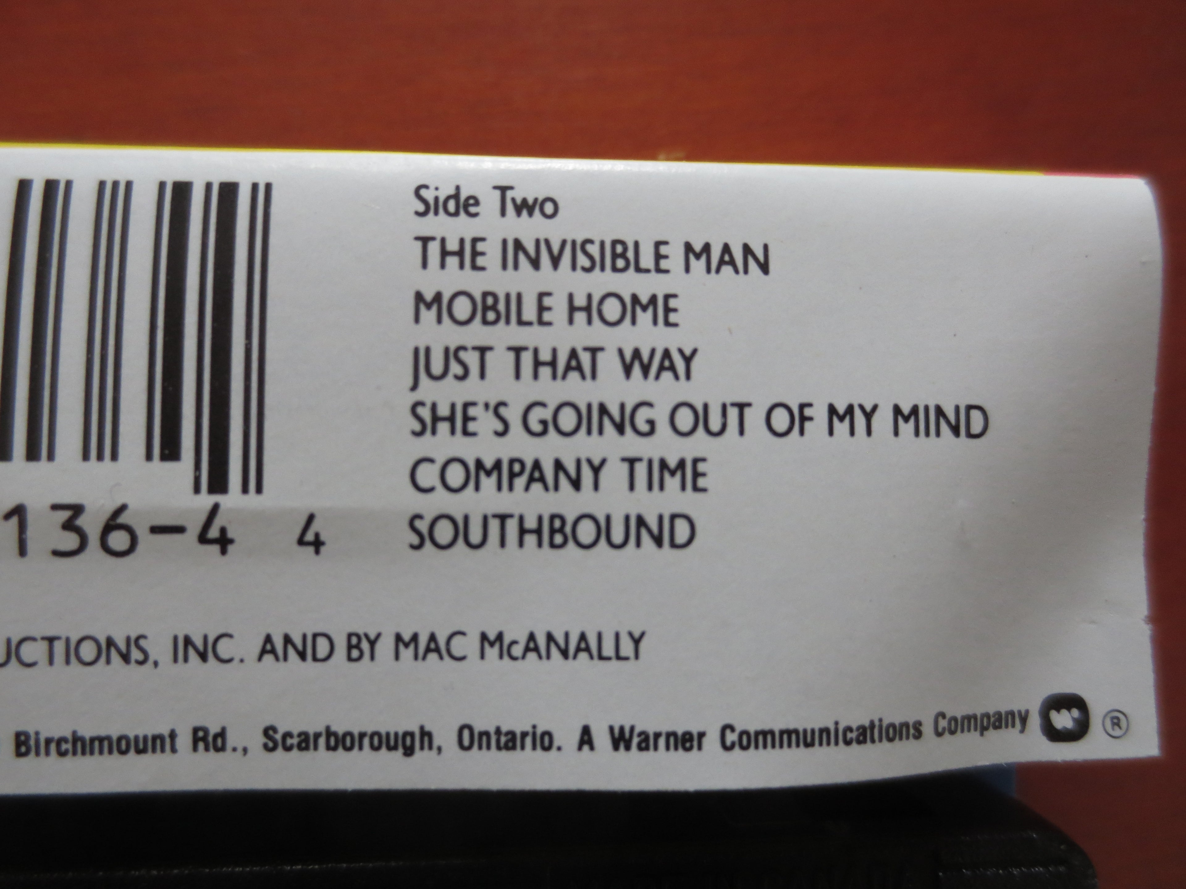 Mac McAnally – Simple Life (1990) Cassette