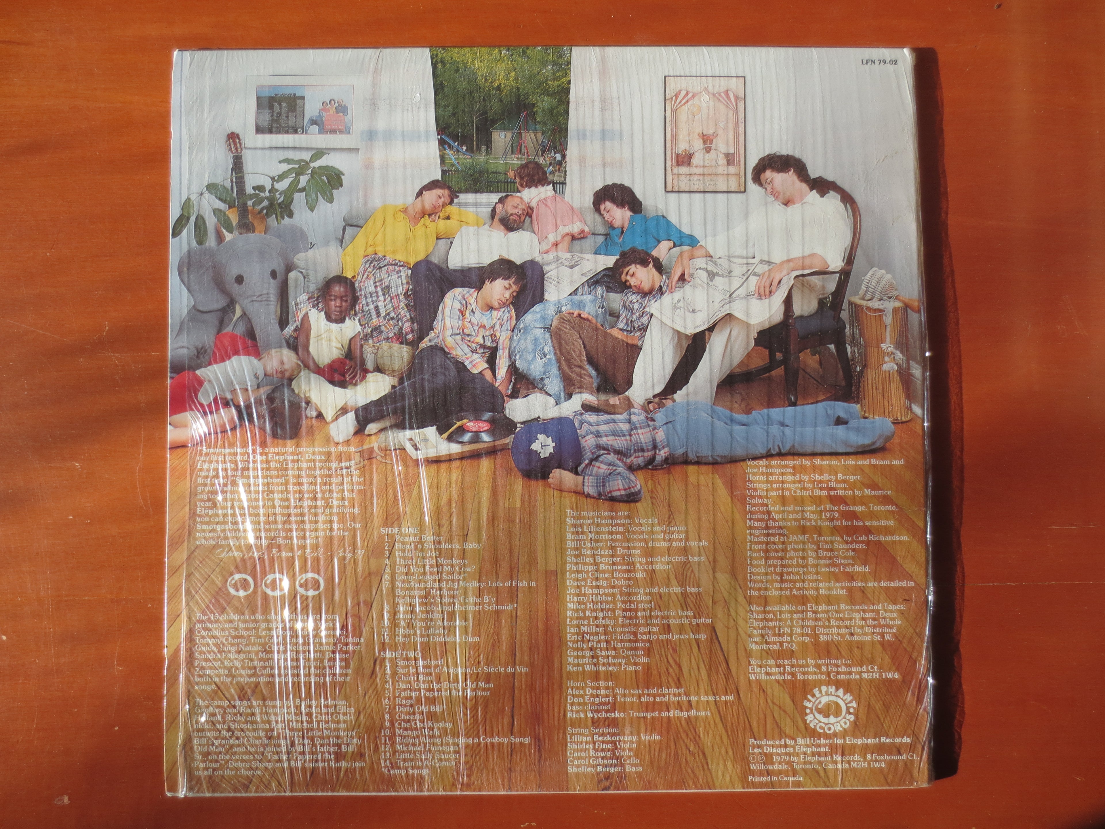 Sharon, Lois & Bram – Smorgasbord (1979) Vinyl LP