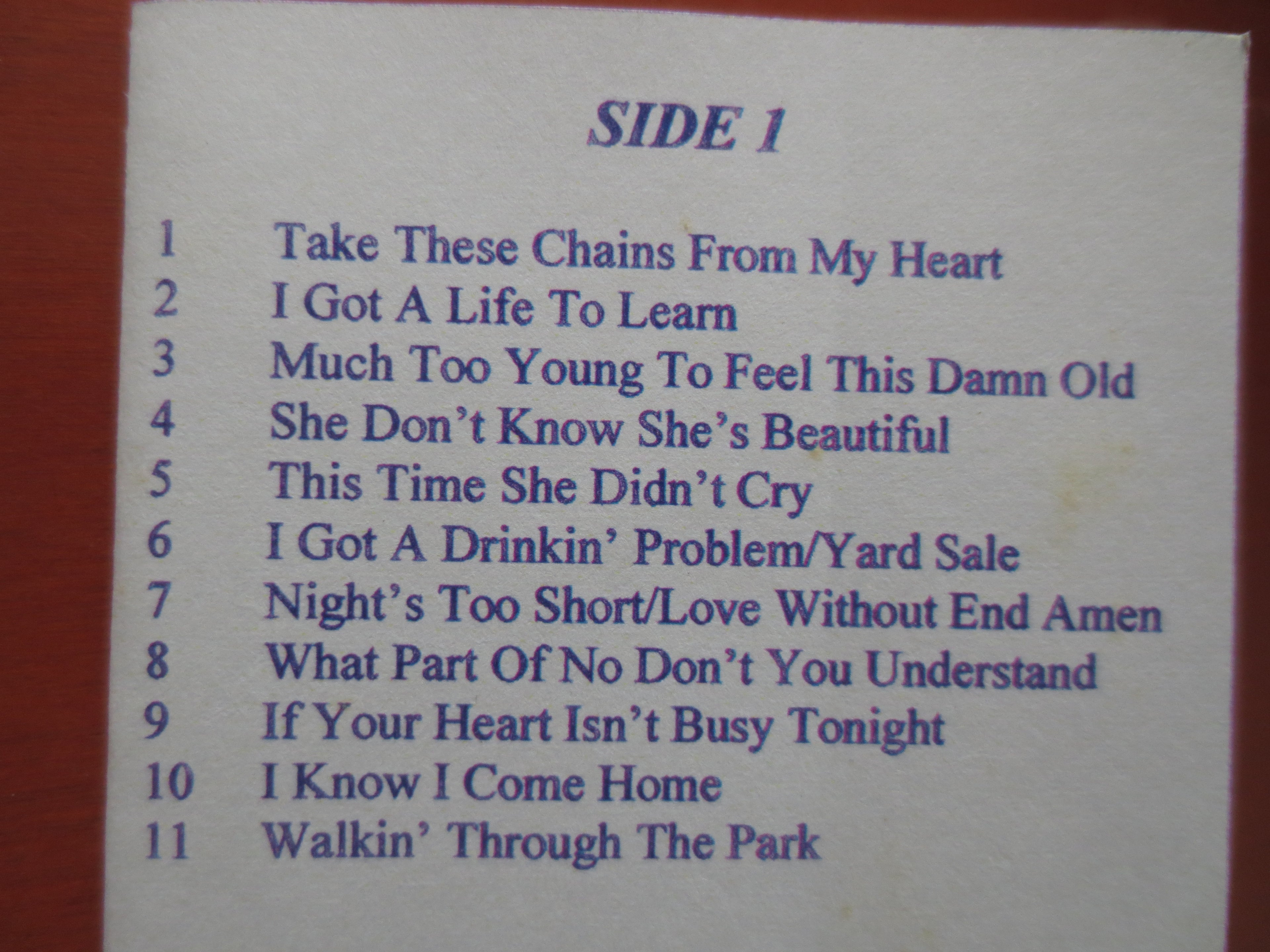 Melvin Russell – Country Night '96 (1996) Cassette