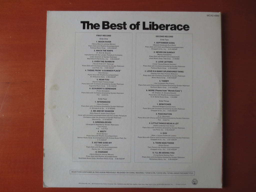 Liberace – The Best of Liberace (1972) Double Vinyl LP