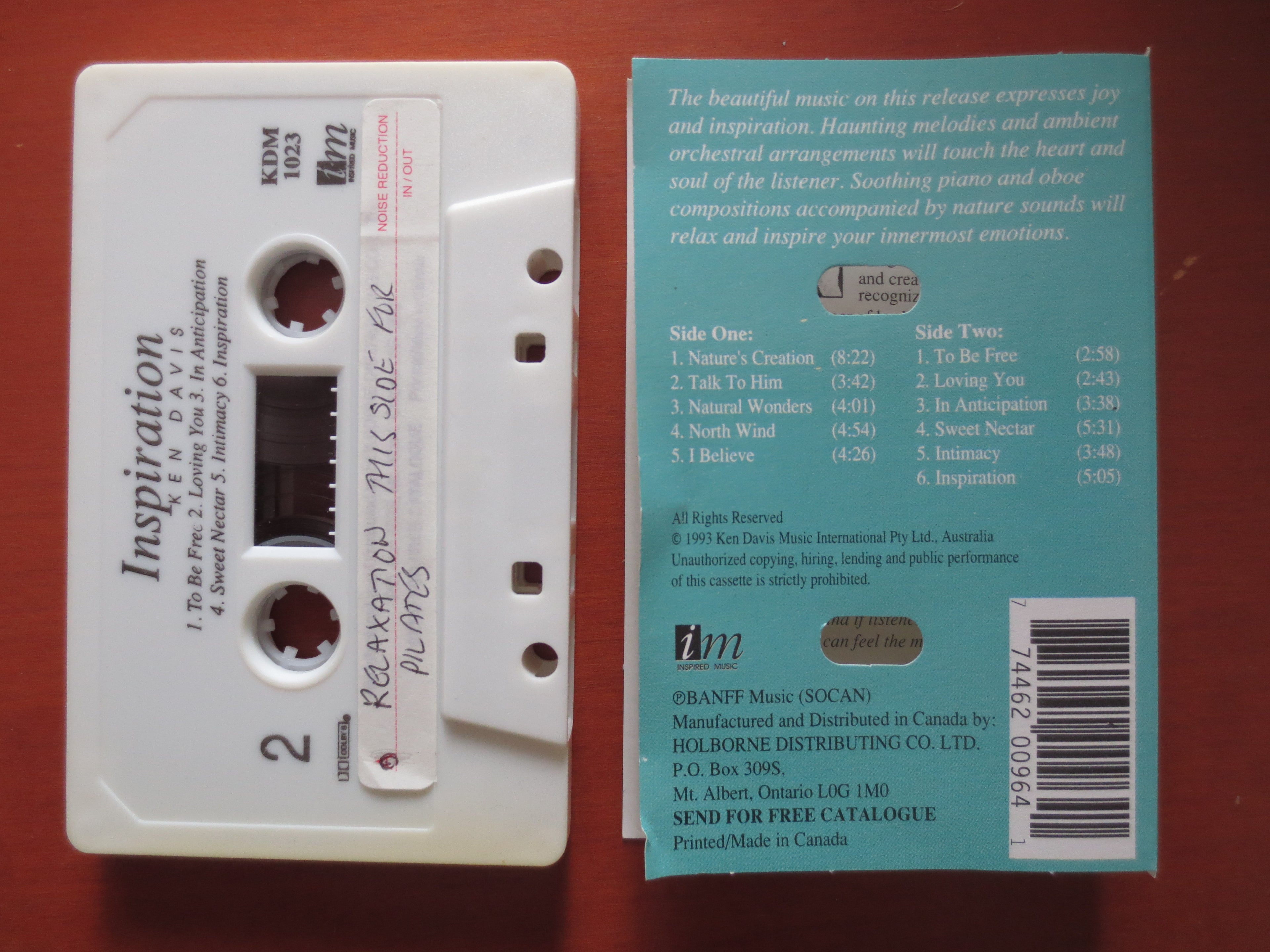Ken Davis – Inspiration (1993) Cassette