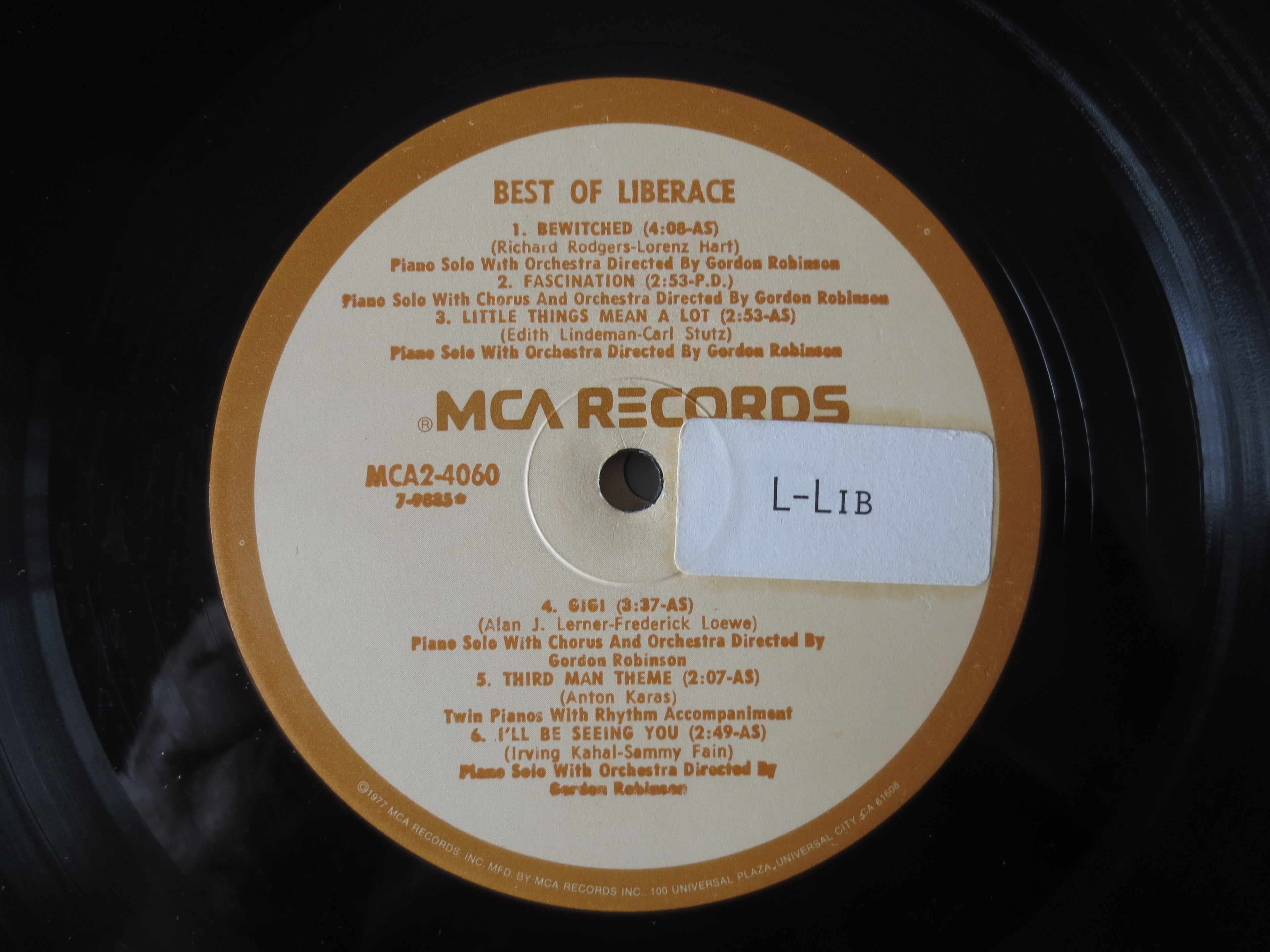 Liberace – The Best of Liberace (1972) Double Vinyl LP