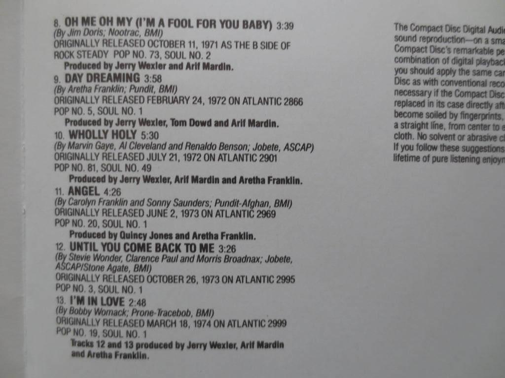 Aretha Franklin – 30 Greatest Hits (1986) Double CD