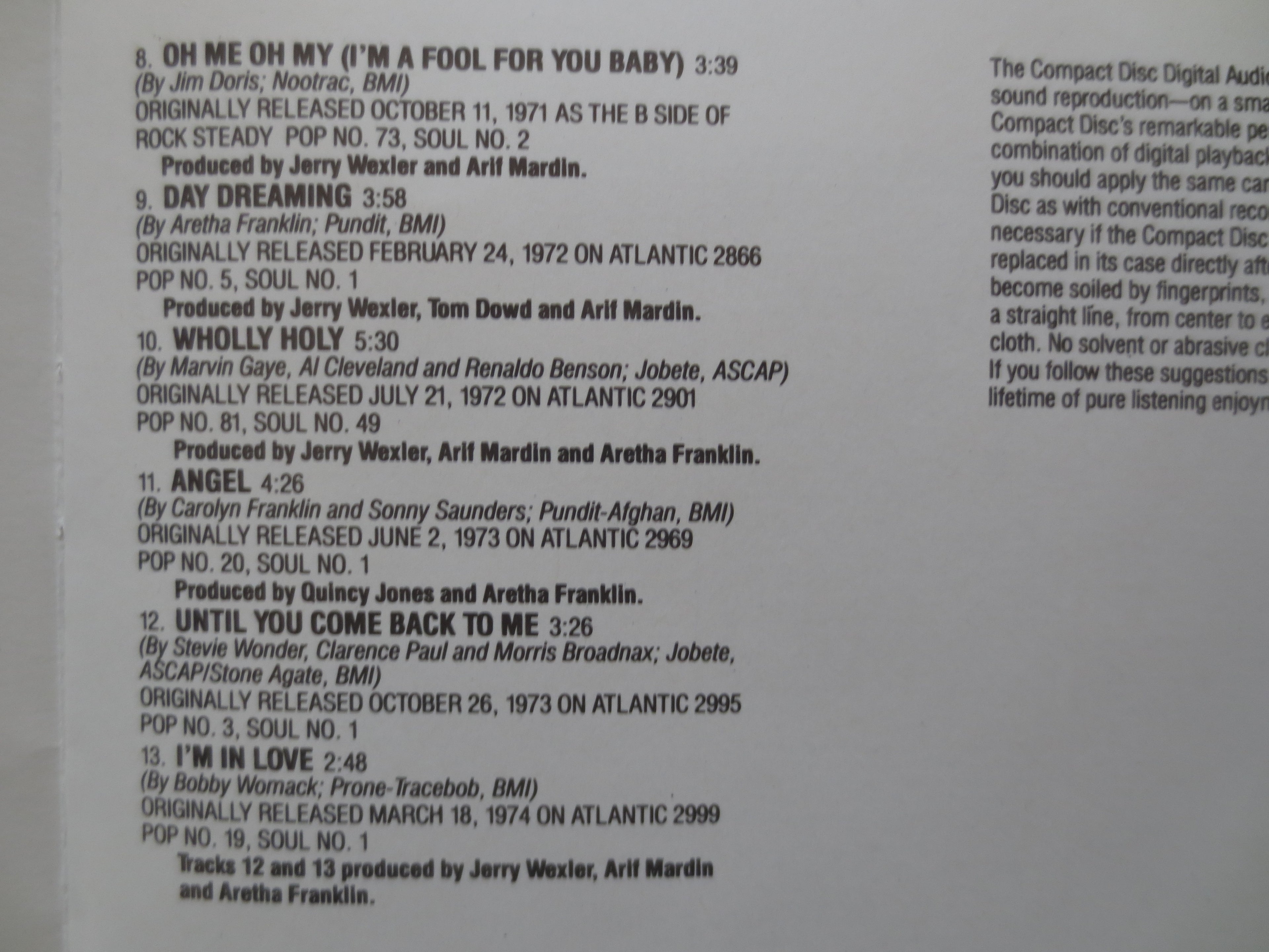 Aretha Franklin – 30 Greatest Hits (1986) Double CD