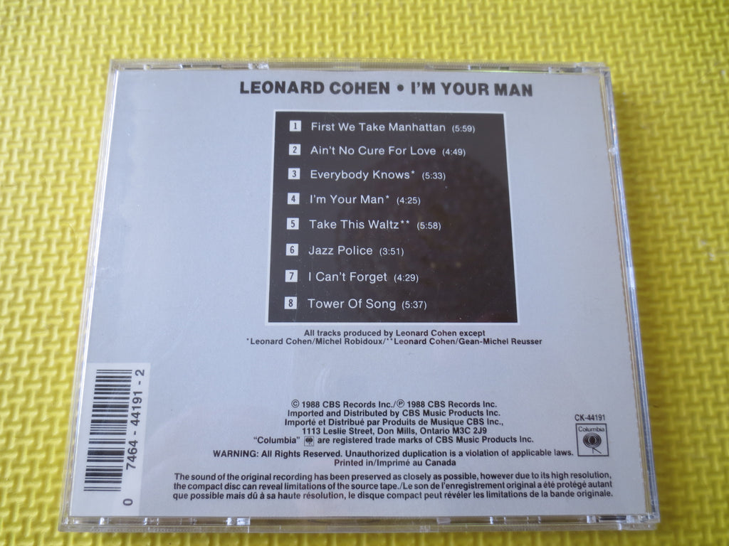 Leonard Cohen – I'm Your Man (1988) CD
