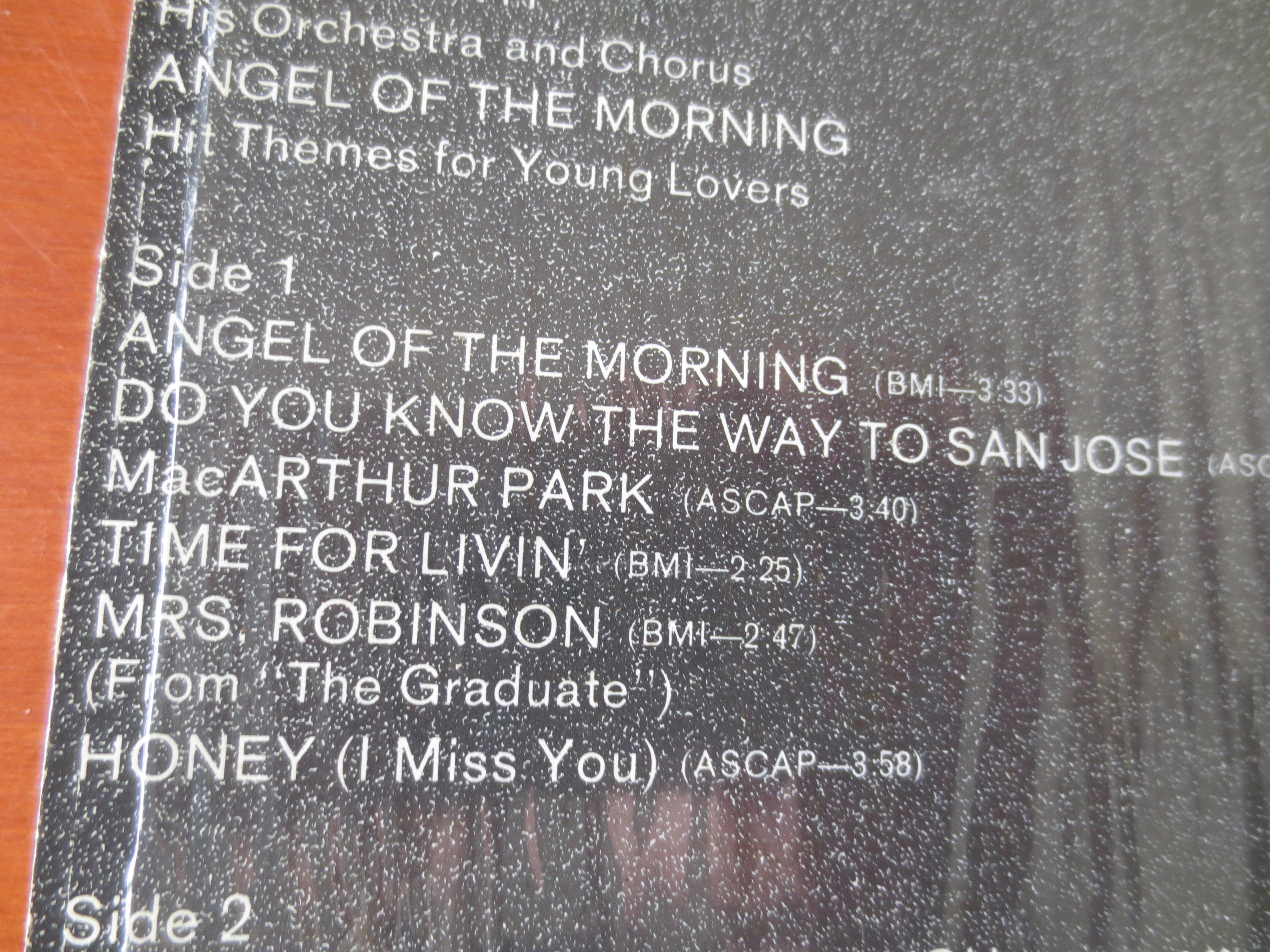 Percy Faith – Angel of the Morning (1968) Vinyl LP