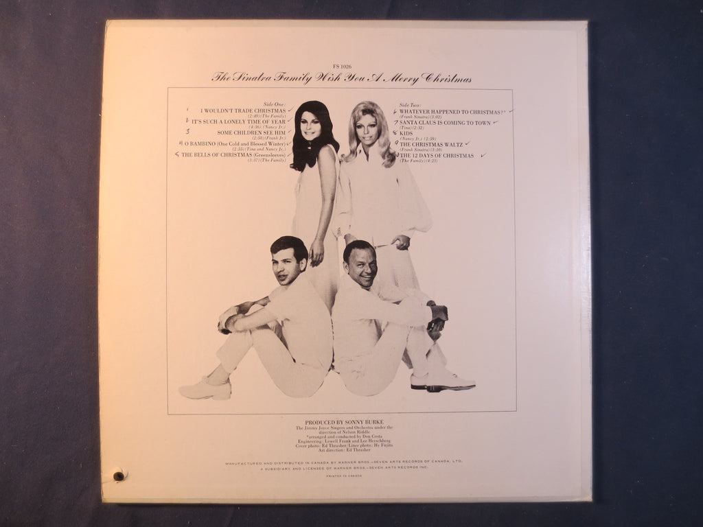 Frank Sinatra – The Sinatra Family Wish You a Merry Christmas (1969) Vinyl LP