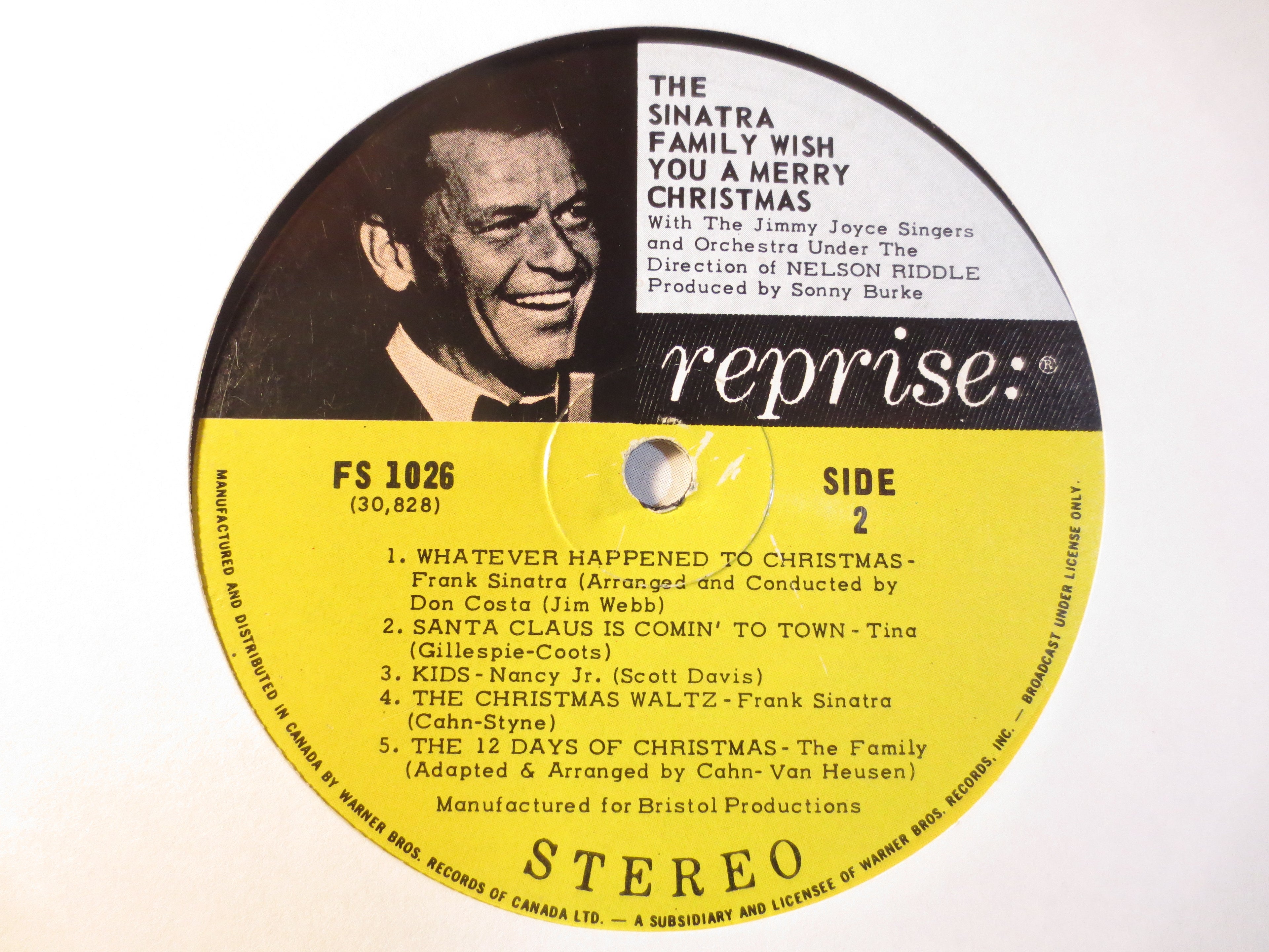 Frank Sinatra – The Sinatra Family Wish You a Merry Christmas (1969) Vinyl LP