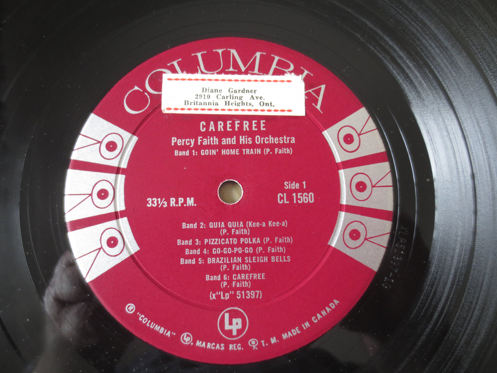 Percy Faith – Carefree (1961) Vinyl LP