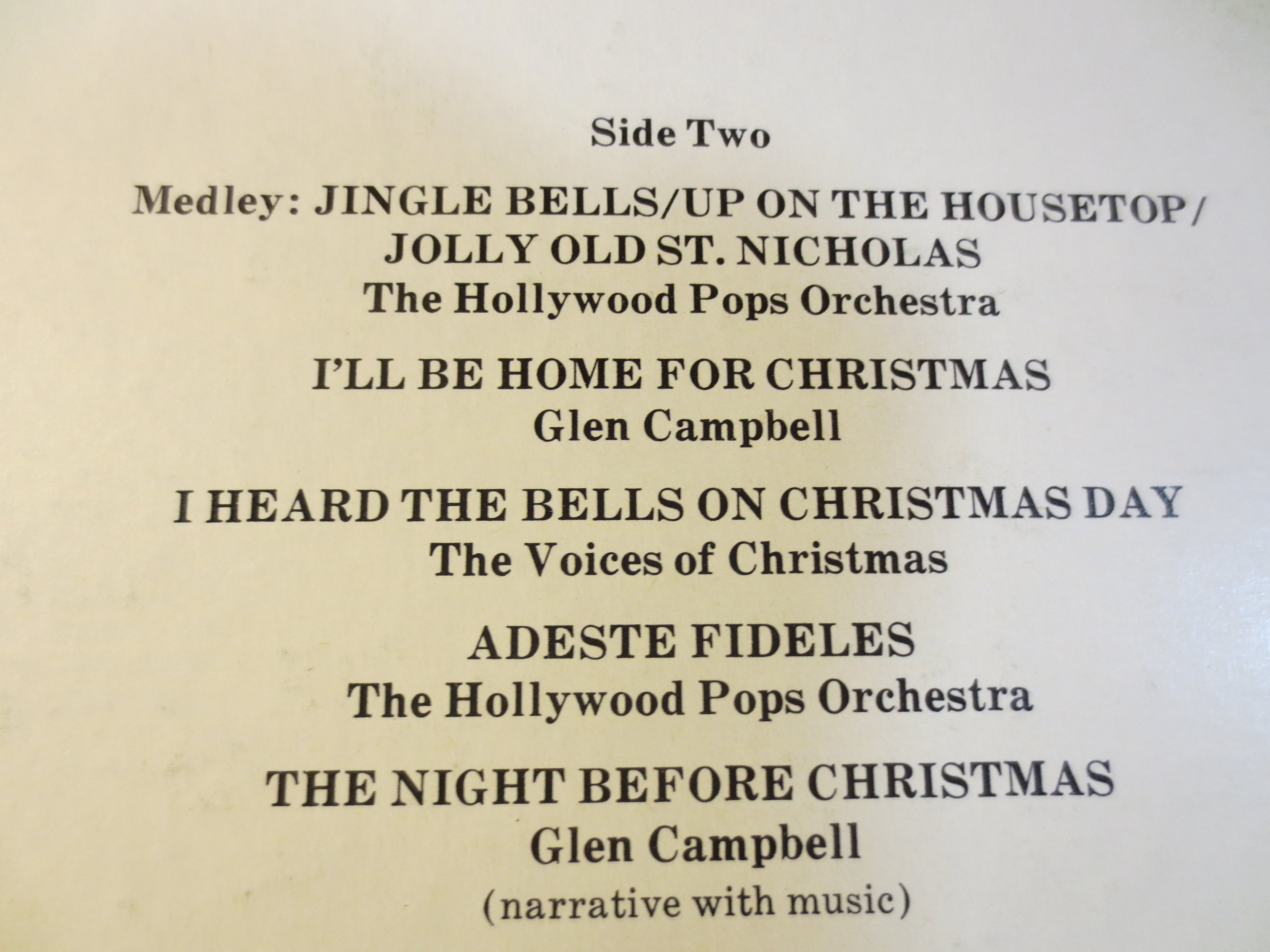 Glen Campbell – Christmas with Glen Campbell (1971) Vinyl LP