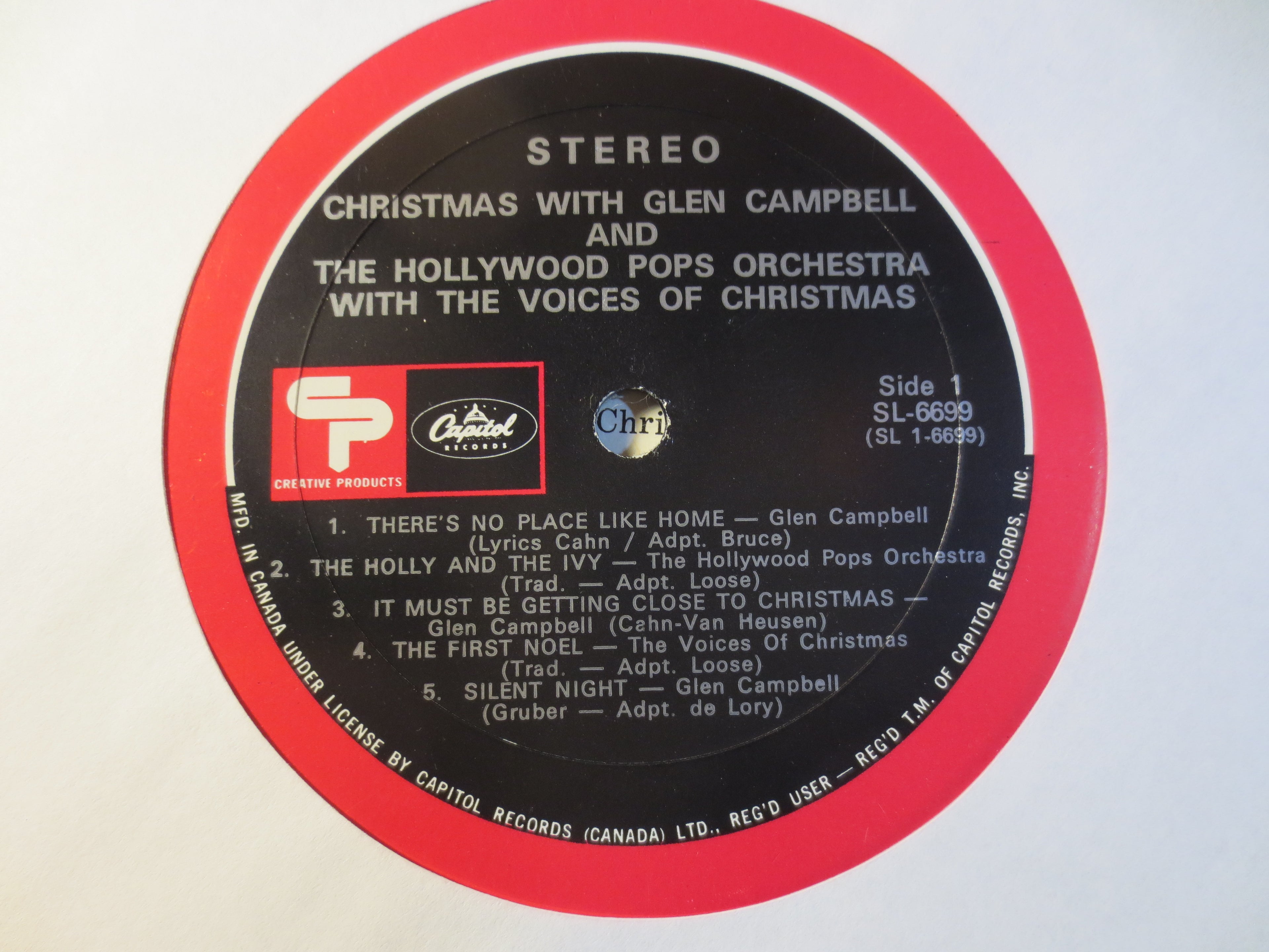 Glen Campbell – Christmas with Glen Campbell (1971) Vinyl LP