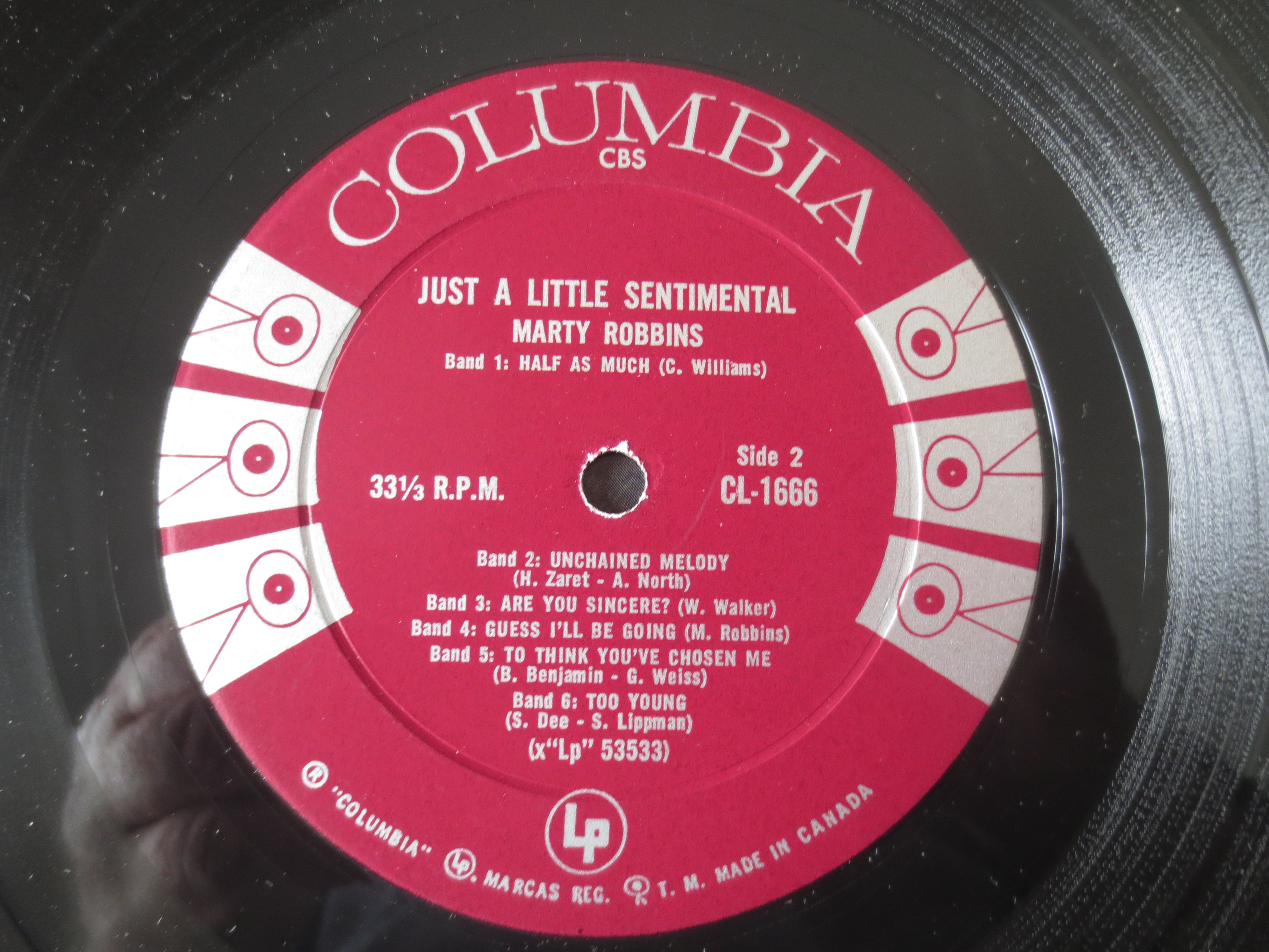 Marty Robbins – Just A Little Sentimental (1961) Vinyl LP