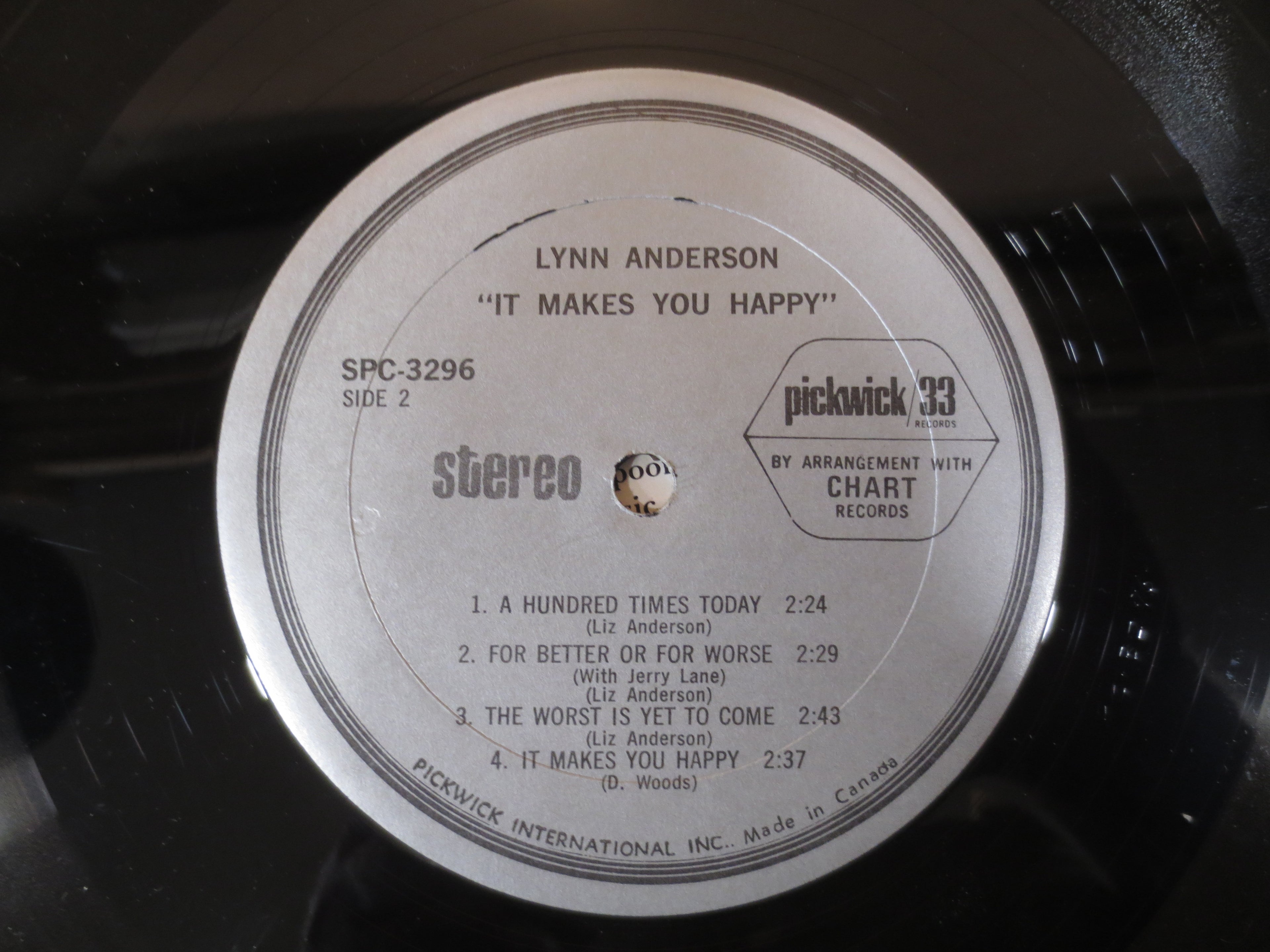 Lynn Anderson – It Makes You Happy (1974) Vinyl LP