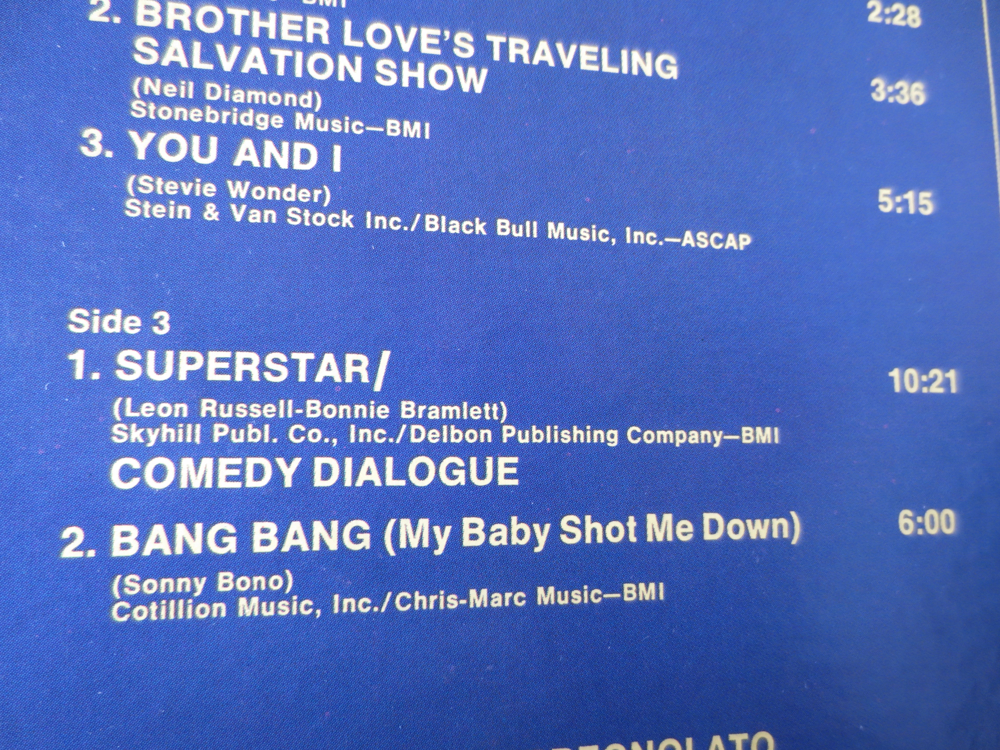 Sonny & Cher – Live in Las Vegas Vol. 2 (1973) Vinyl LP