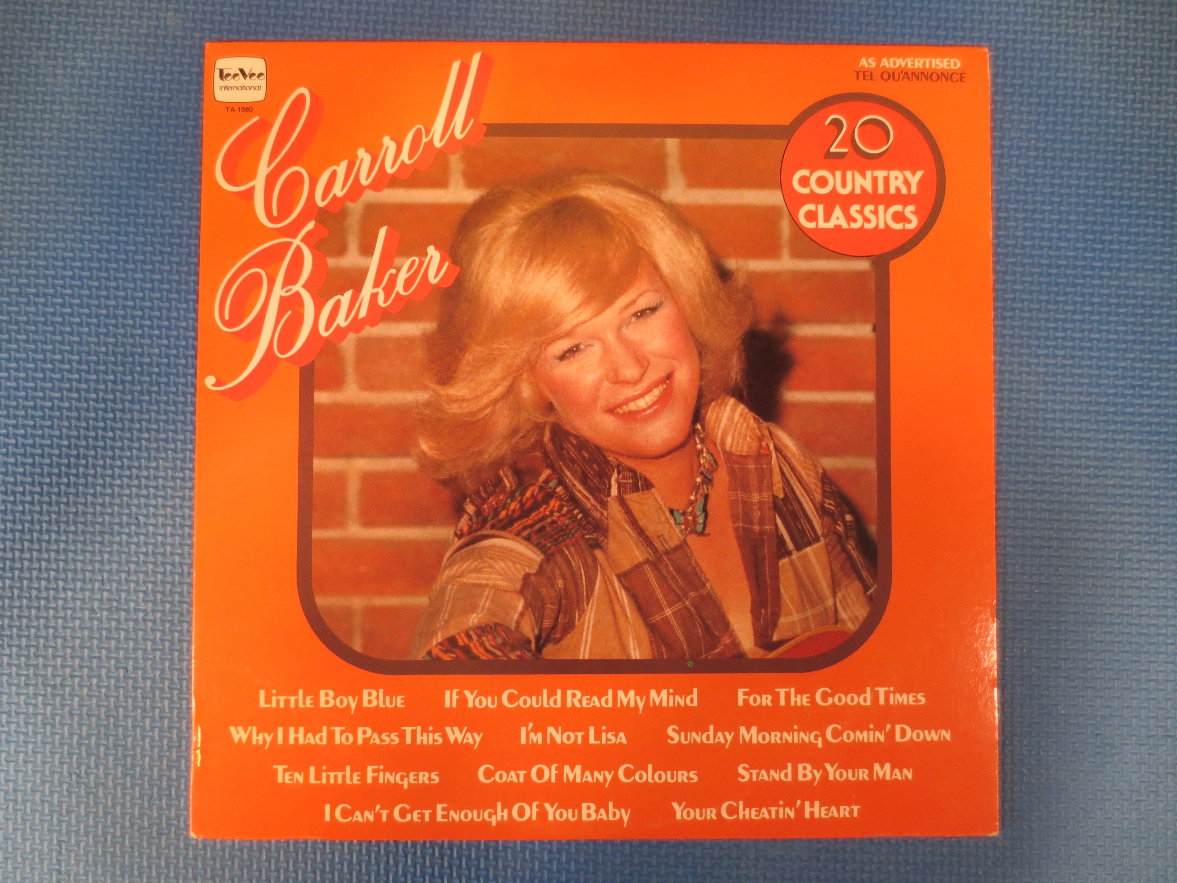 Carroll Baker – 20 Country Classics (1978) Vinyl LP