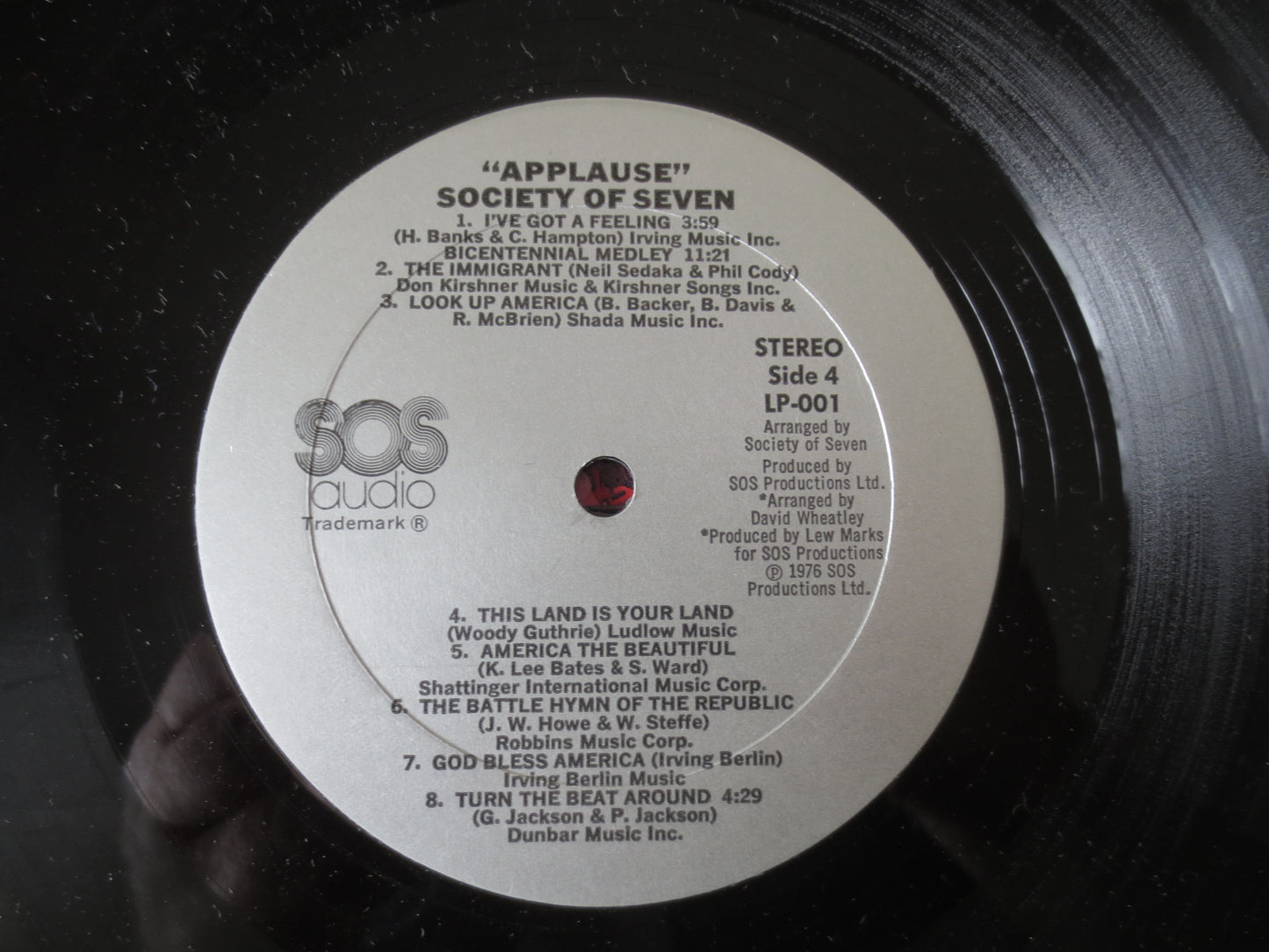 SOCIETY of SEVEN, APPLAUSE, 2 Records, Vintage Vinyl, Hawaiian Albums, Hawaiian Records, Hawaiian Music, Lps, 1976 Records
