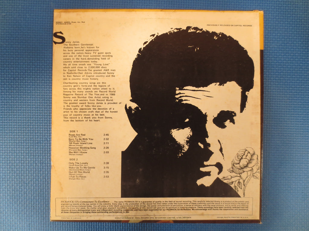 Sonny James – Roses Are Red (1971) Vinyl LP