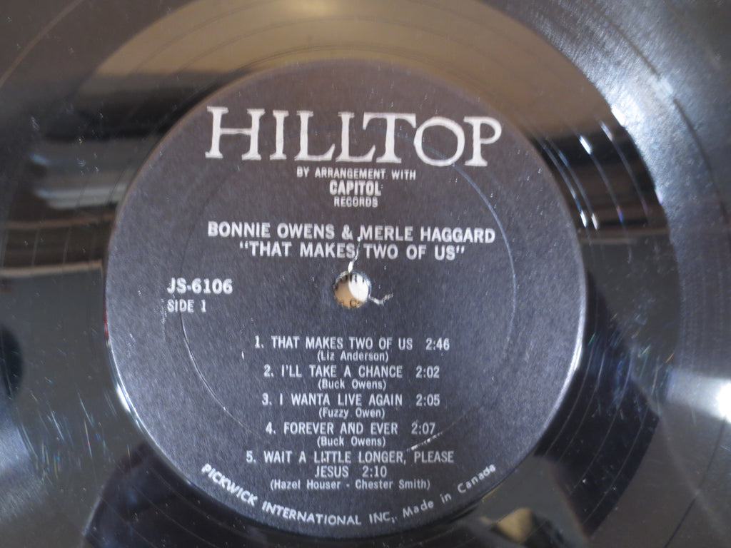 Merle Haggard & Bonnie Owens (1972) Vinyl LP