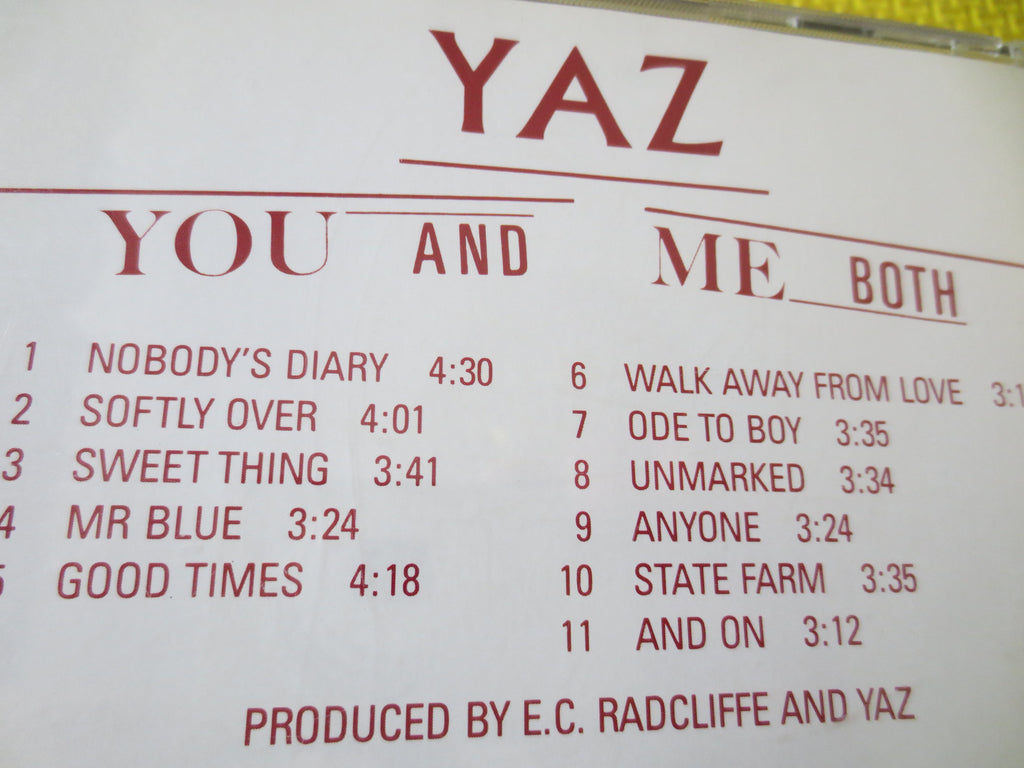 Yaz – You and Me Both (1987) CD