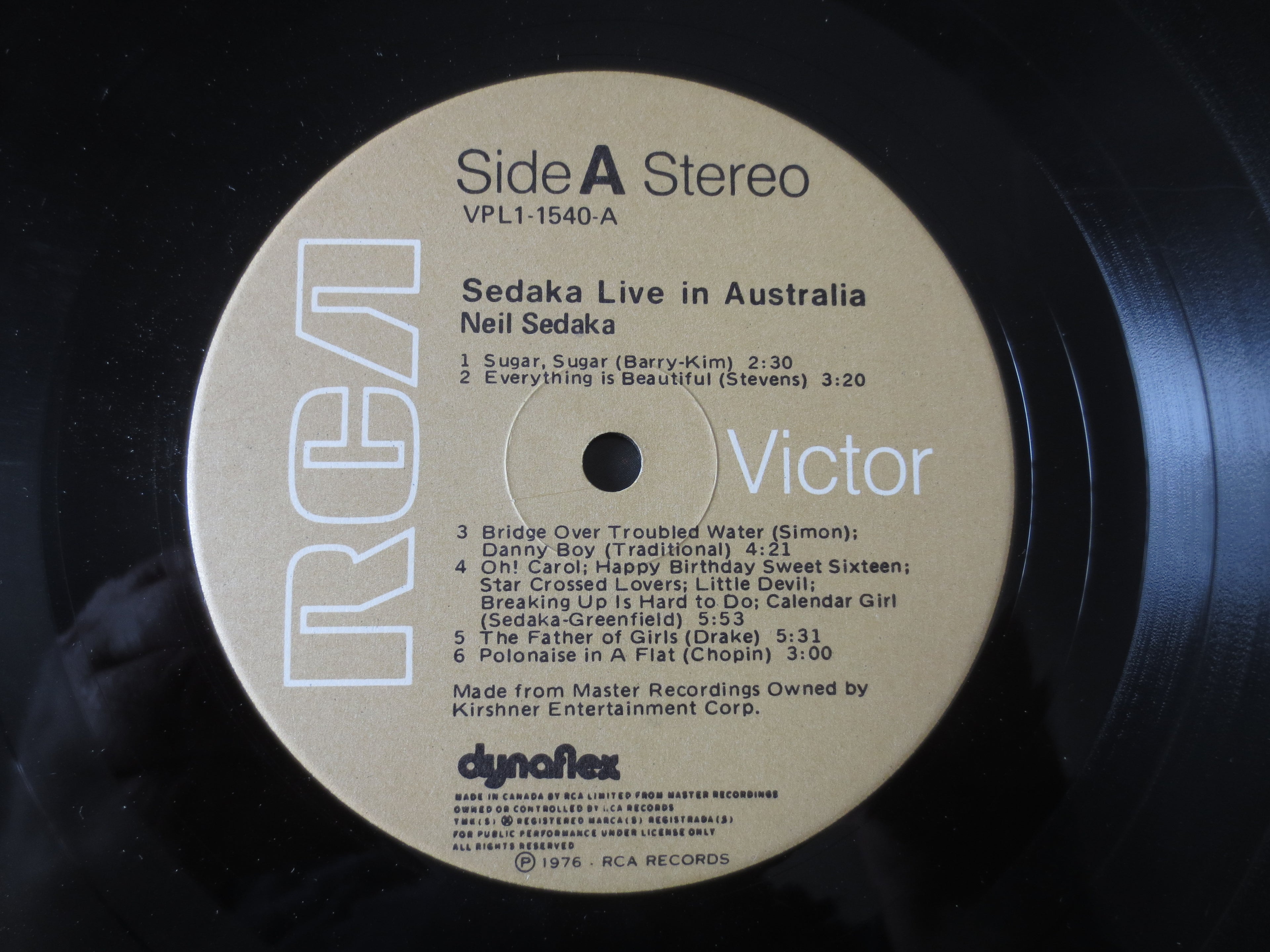Neil Sedaka – Live in Australia (1976) Vinyl LP