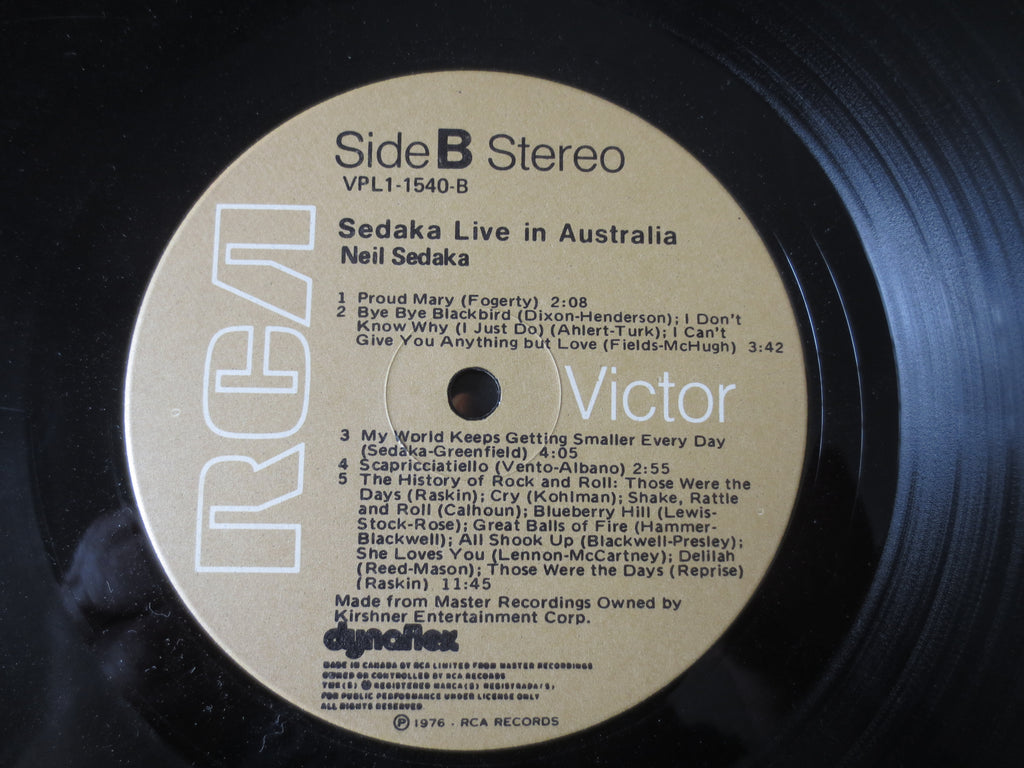 Neil Sedaka – Live in Australia (1976) Vinyl LP