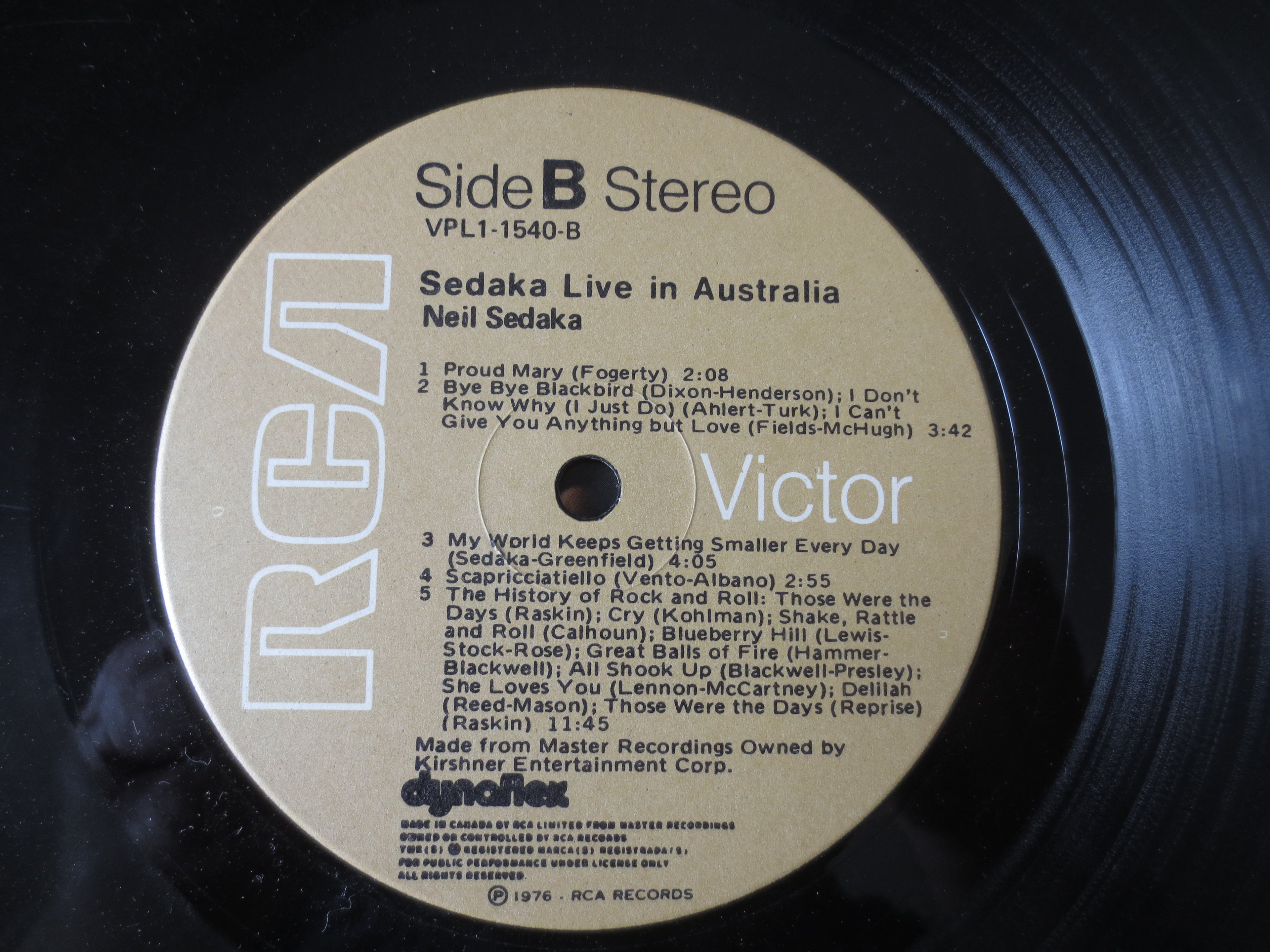 Neil Sedaka – Live in Australia (1976) Vinyl LP