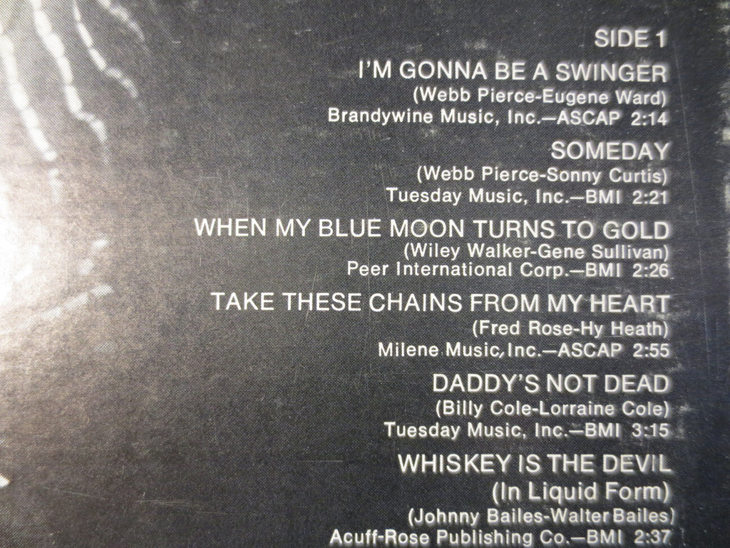 Webb Pierce – I'm Gonna Be a Swinger (1973) Vinyl LP