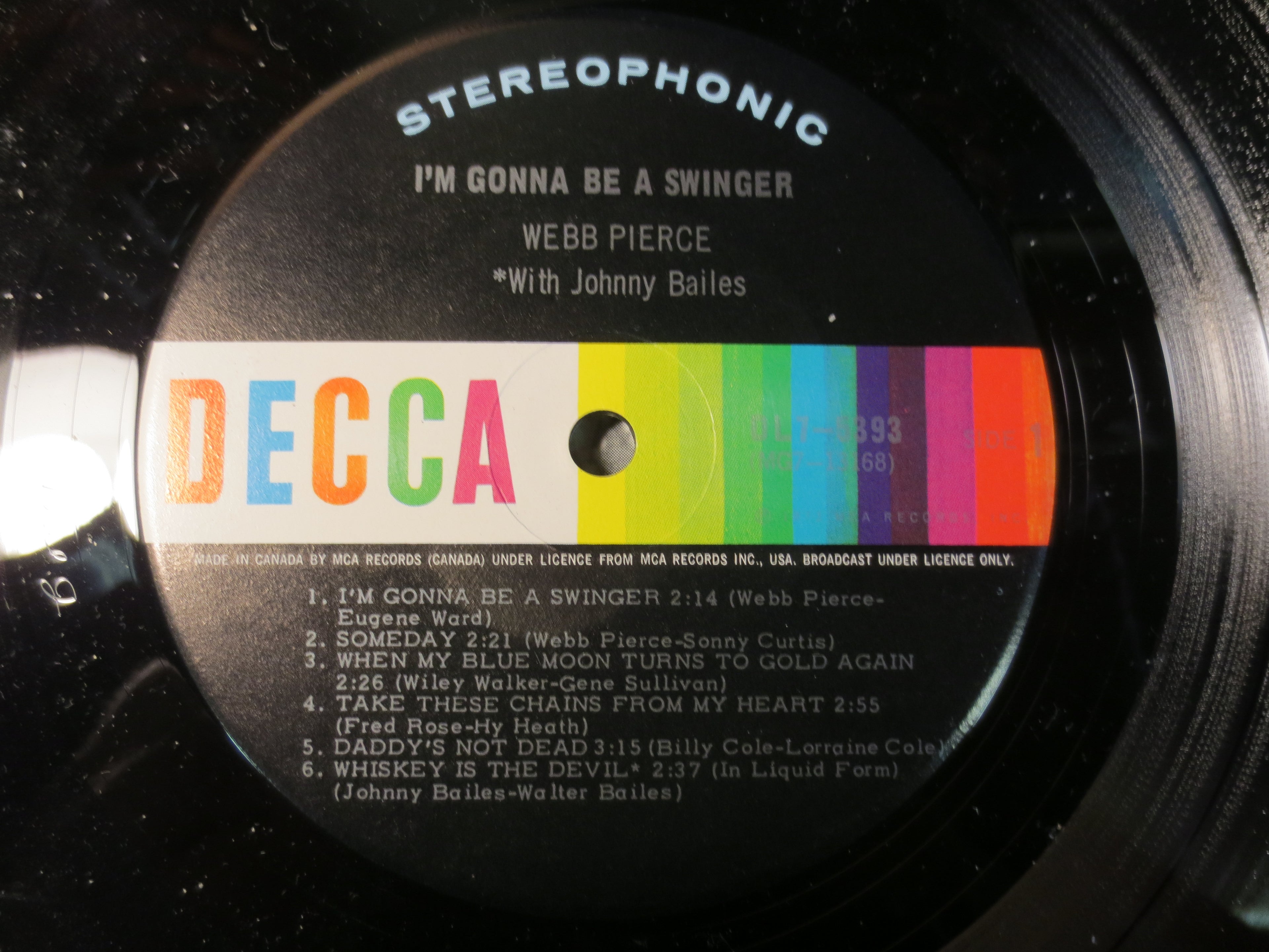 Webb Pierce – I'm Gonna Be a Swinger (1973) Vinyl LP