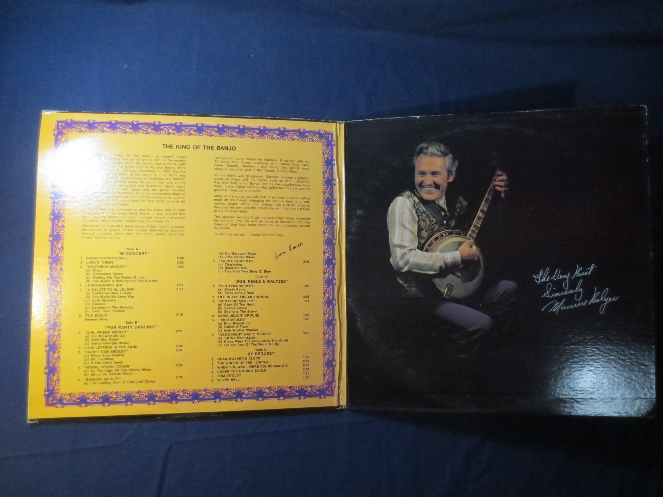 Maurice Bolyer – Golden Banjo Classics (1973) Vinyl 2xLP