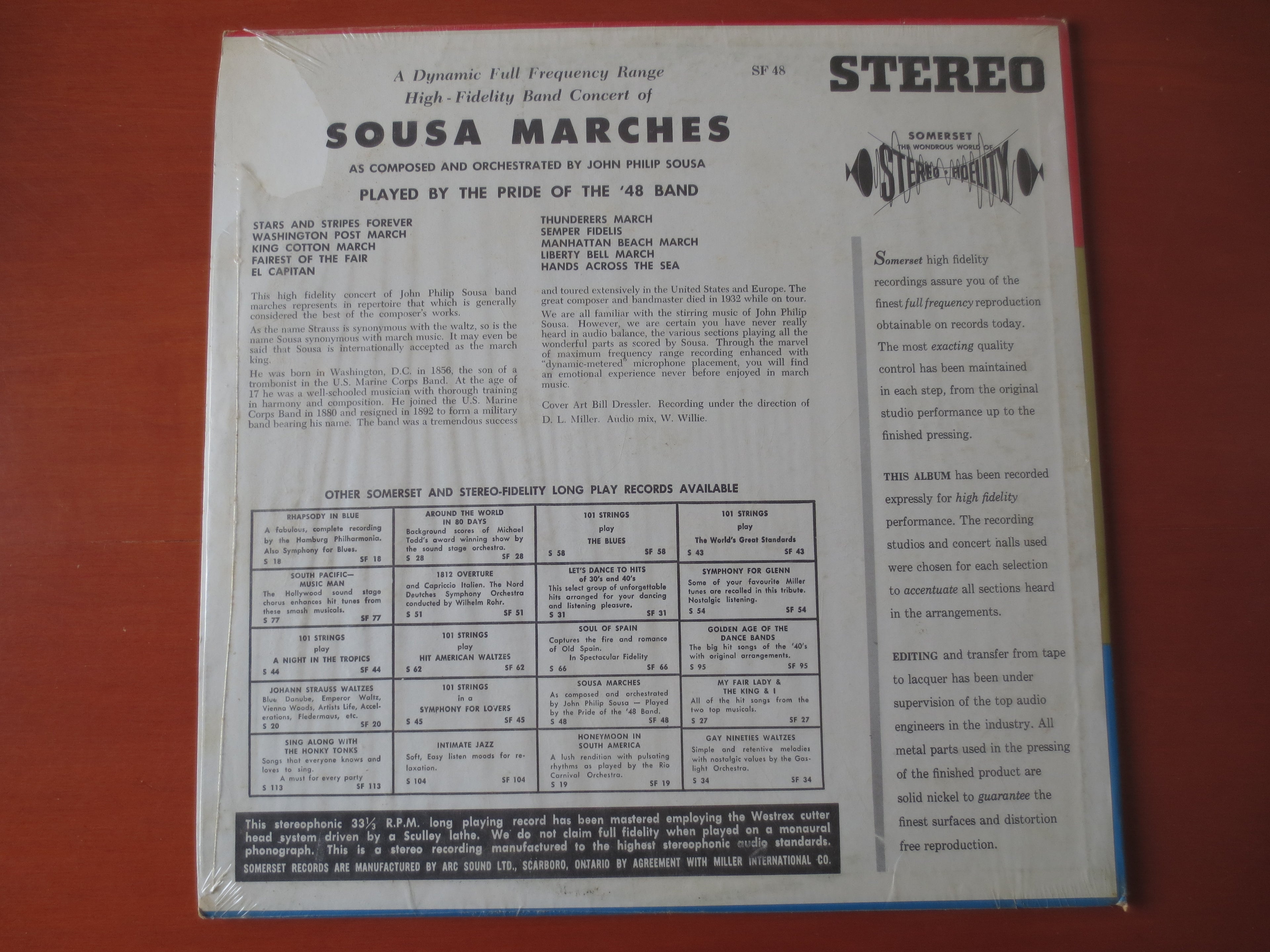 John Philip Sousa – Marching Along (1958) Vinyl LP