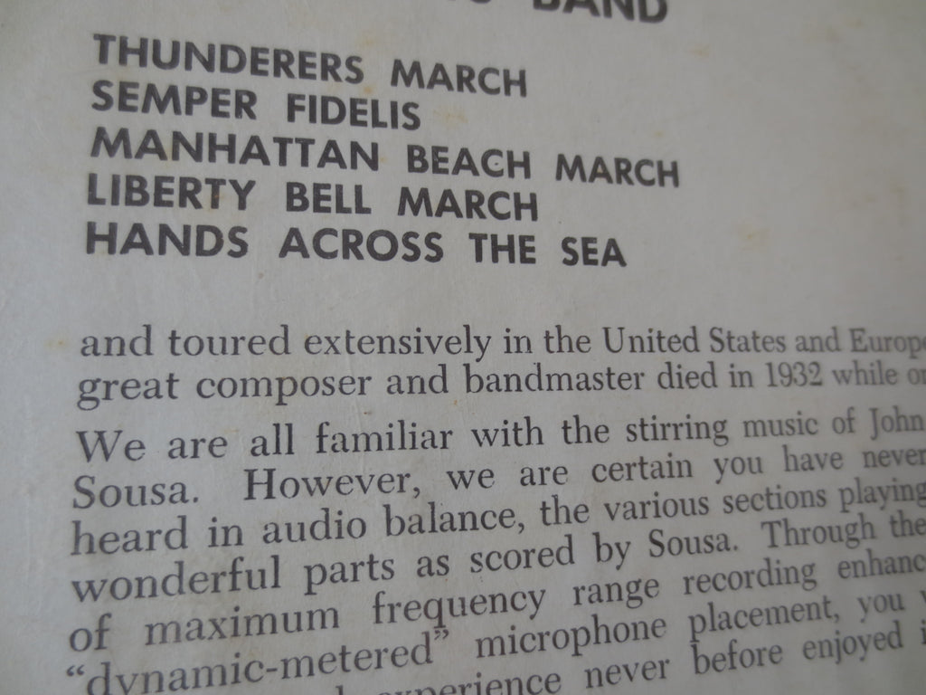 John Philip Sousa – Marching Along (1958) Vinyl LP