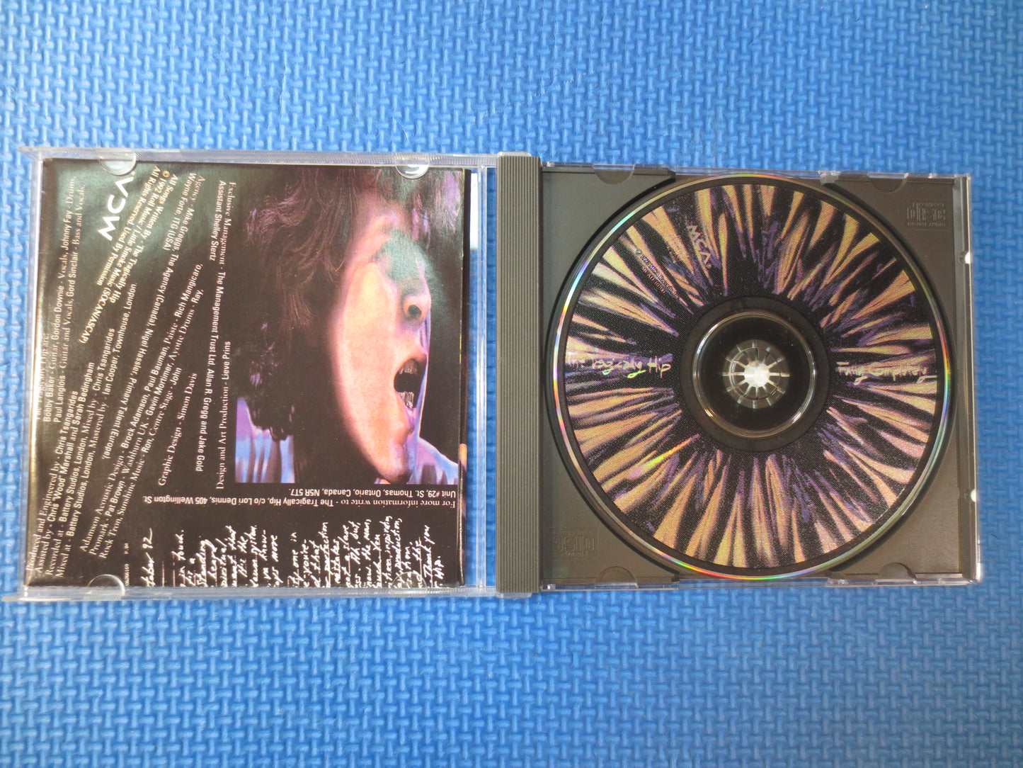 The TRAGICALLY HIP, Fully COMPLETELY Cd, Tragically Hip Lp, Rock Cd, Classic Rock Cd, Vintage Compact Disc, 1992 Compact Disc