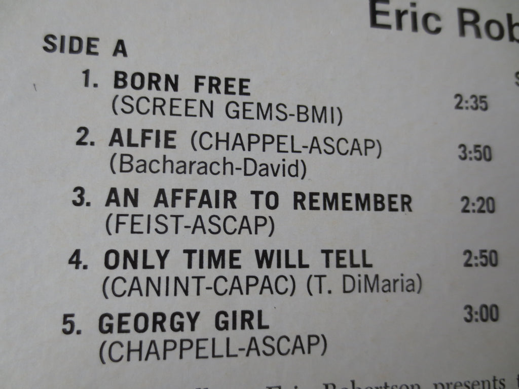 Eric Robertson – Born Free (1967) [Vinyl LP]