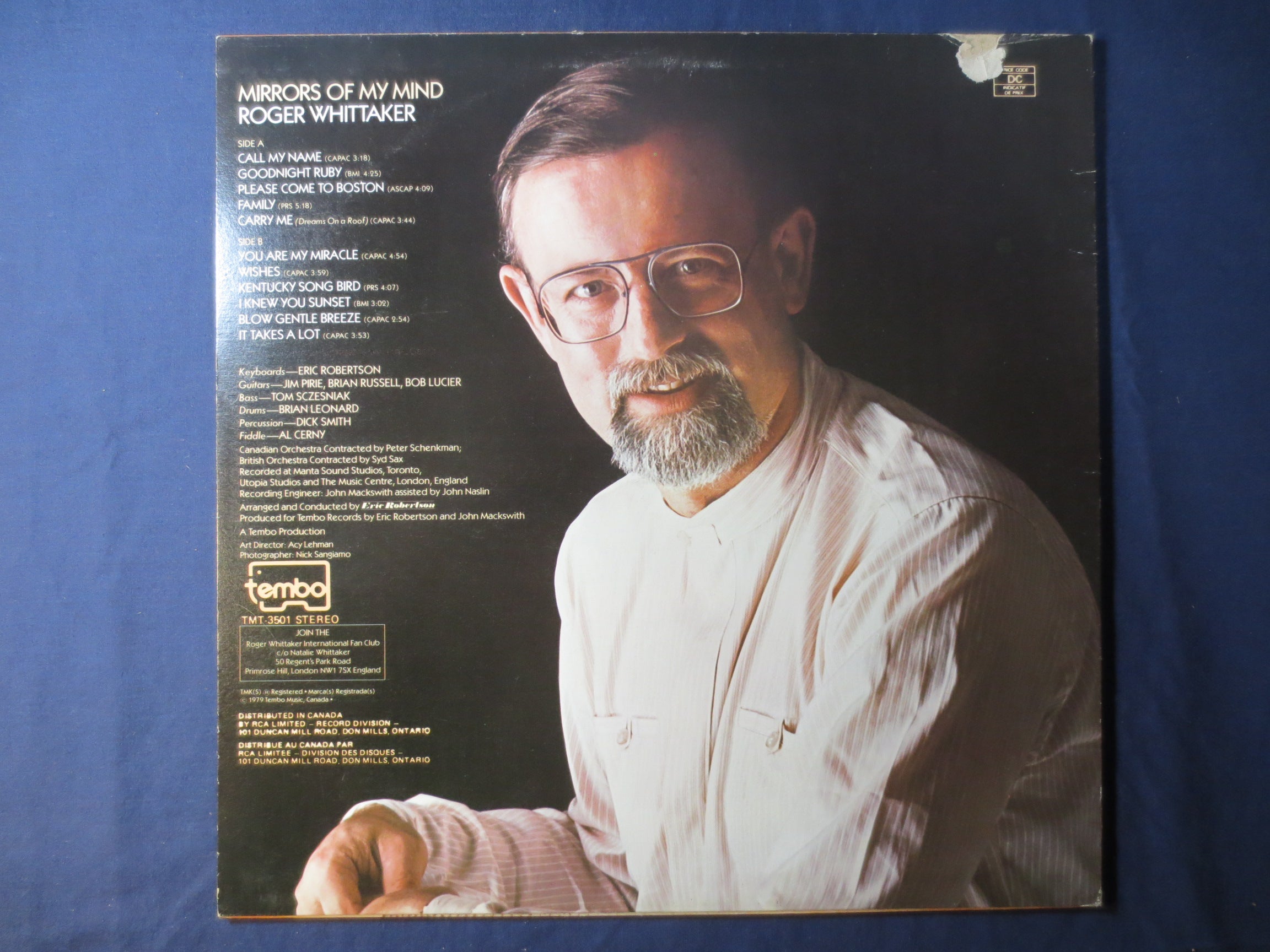 Roger Whittaker – Mirrors of My Mind (1979) Vinyl LP