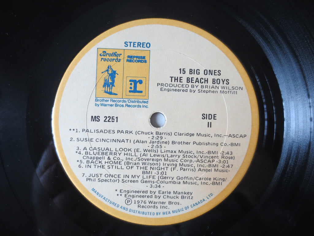 The Beach Boys – 15 Big Ones (1976) Vinyl LP