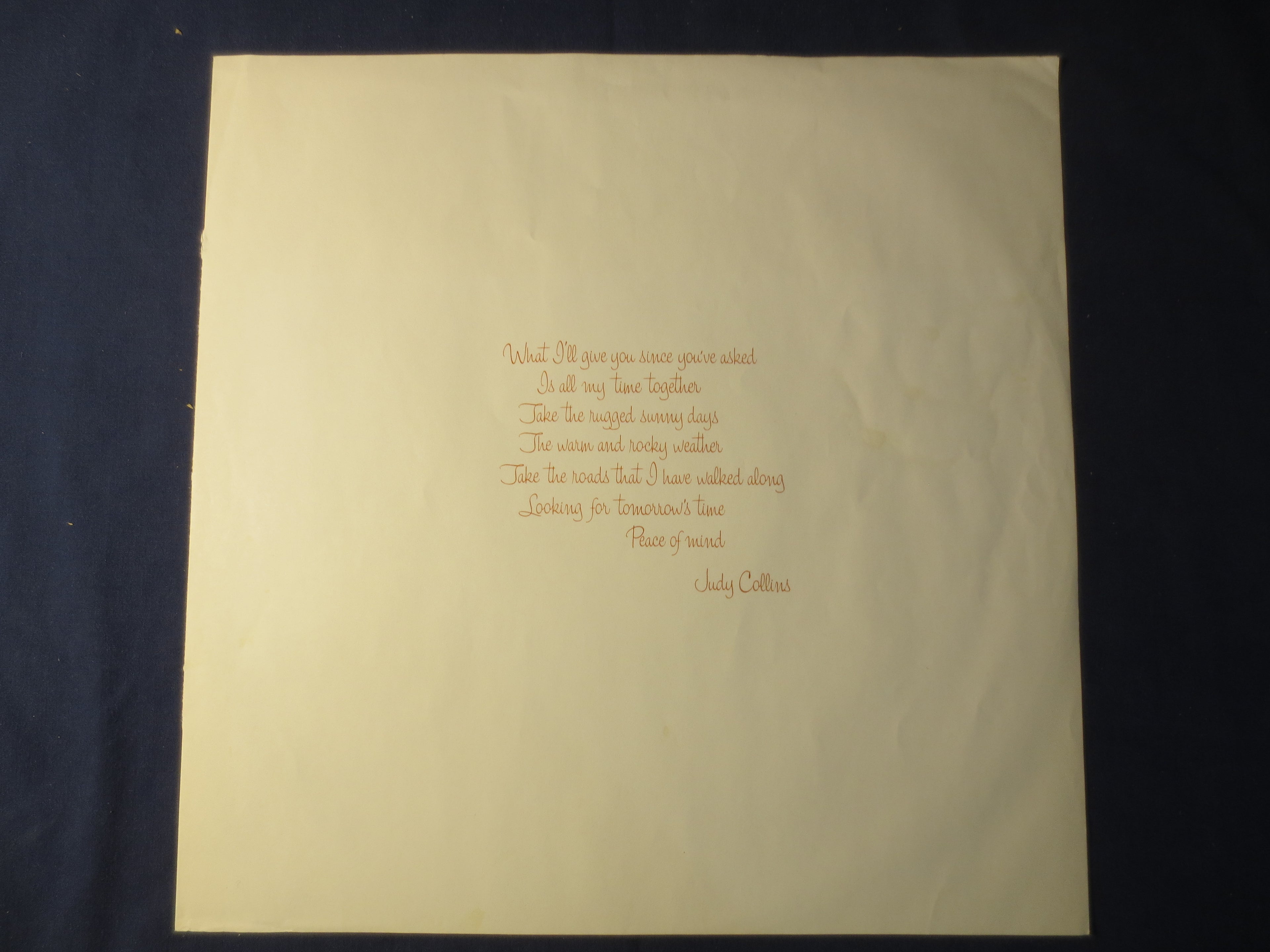 Judy Collins – The Best of Judy Collins (1972) Vinyl LP