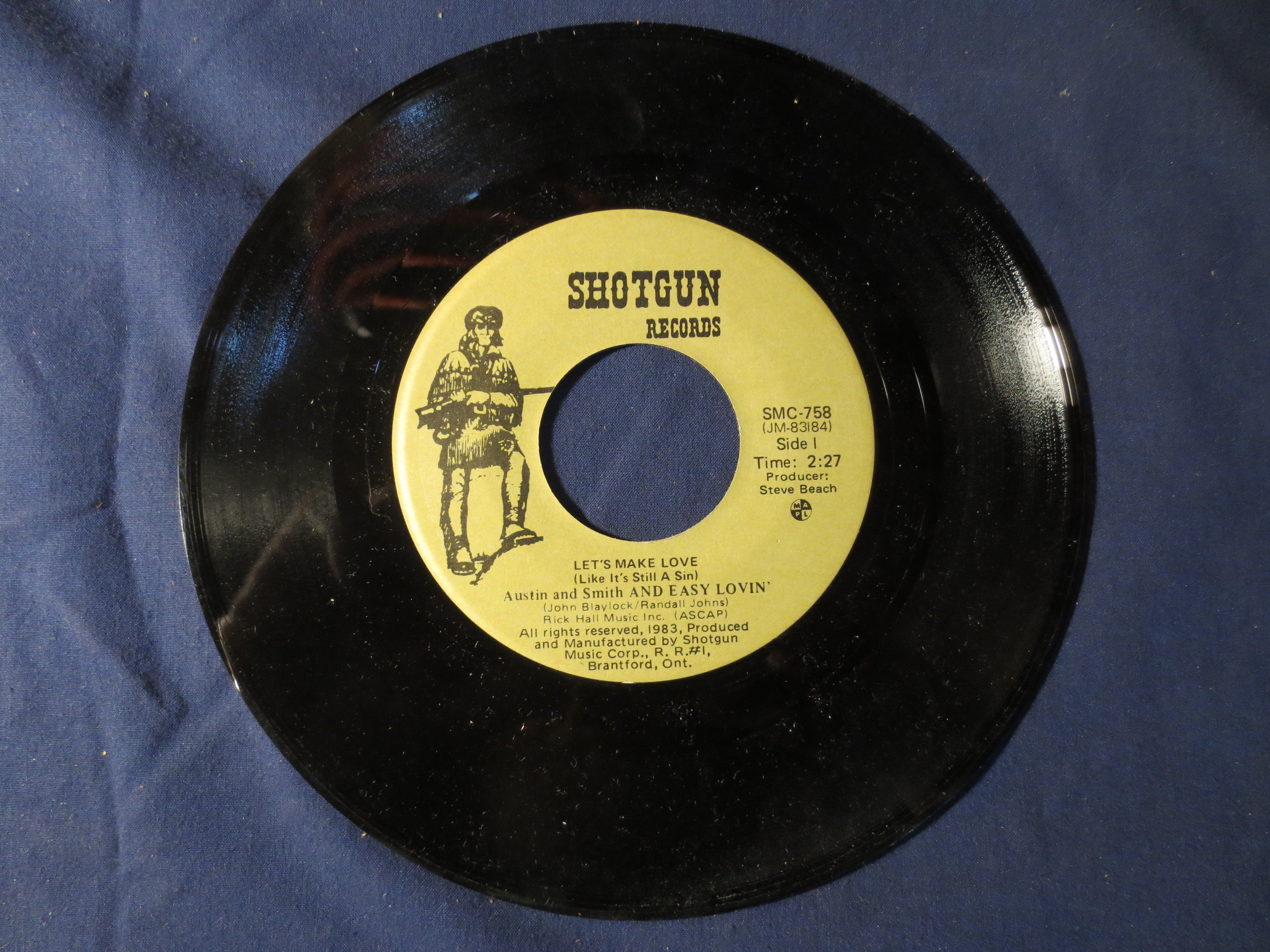 Austin & Smith – Easy Lovin' / You Look Good Enough to Cheat (1983) 45 RPM Vinyl
